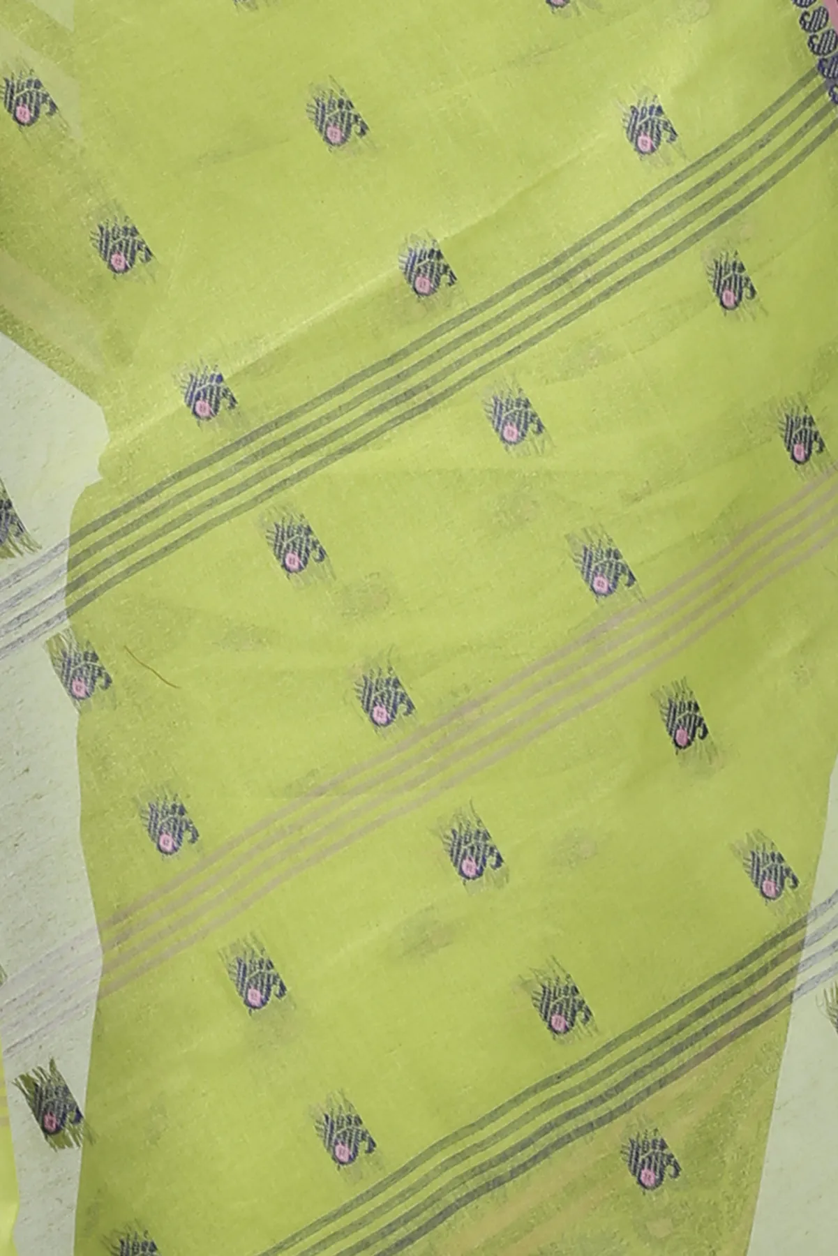 DipDiya Pure Cotton Green Utkal Classic Bengali Tant Sarees