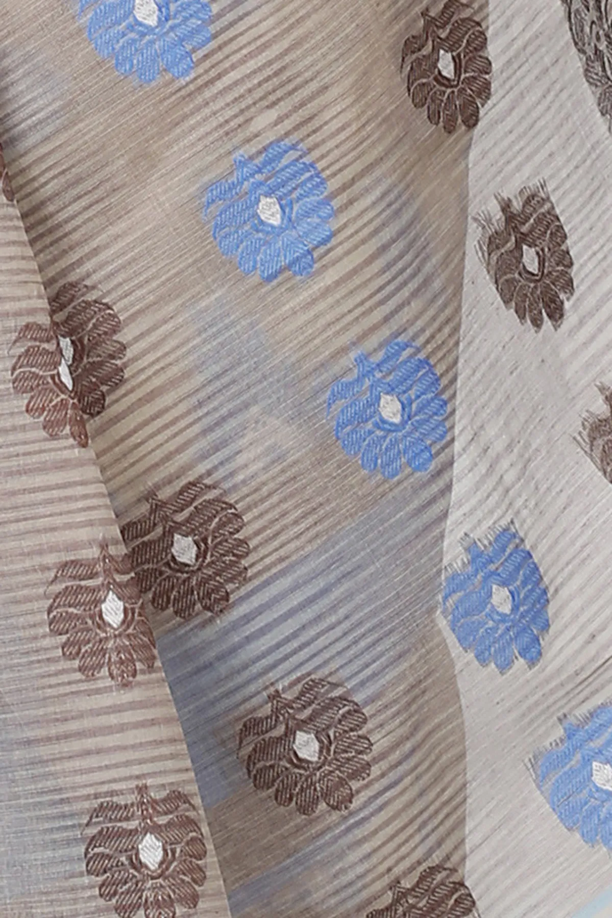 DipDiya Pure Cotton Grey Nuri Effortless Tradition Tant Sarees