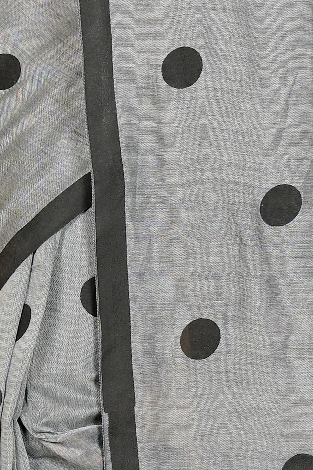 DipDiya Pure Cotton Grey Tip Essence of Bengal Handloom Sarees