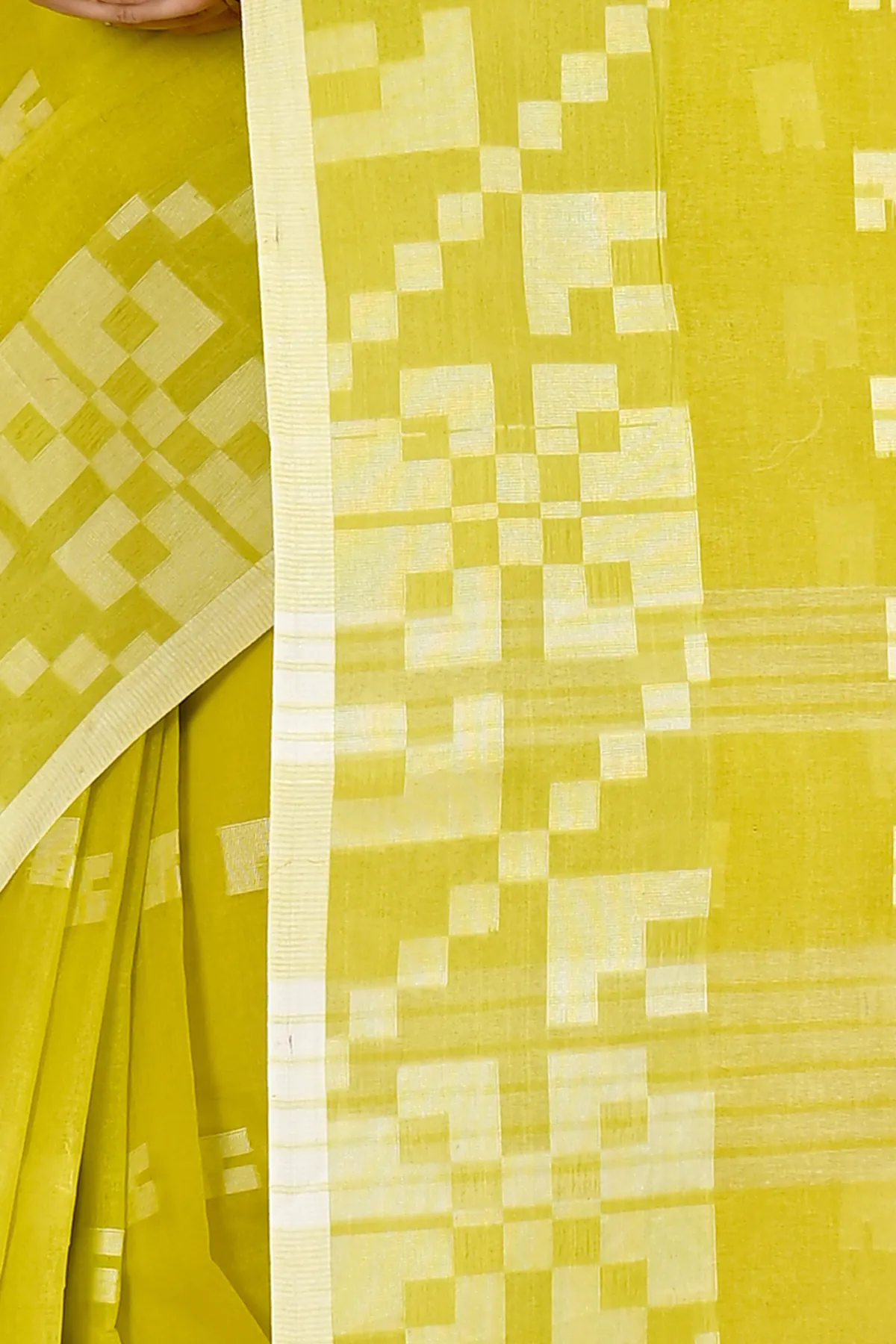 DipDiya Pure Cotton Light Green Aptuk Elegant by Tradition Tant Sarees