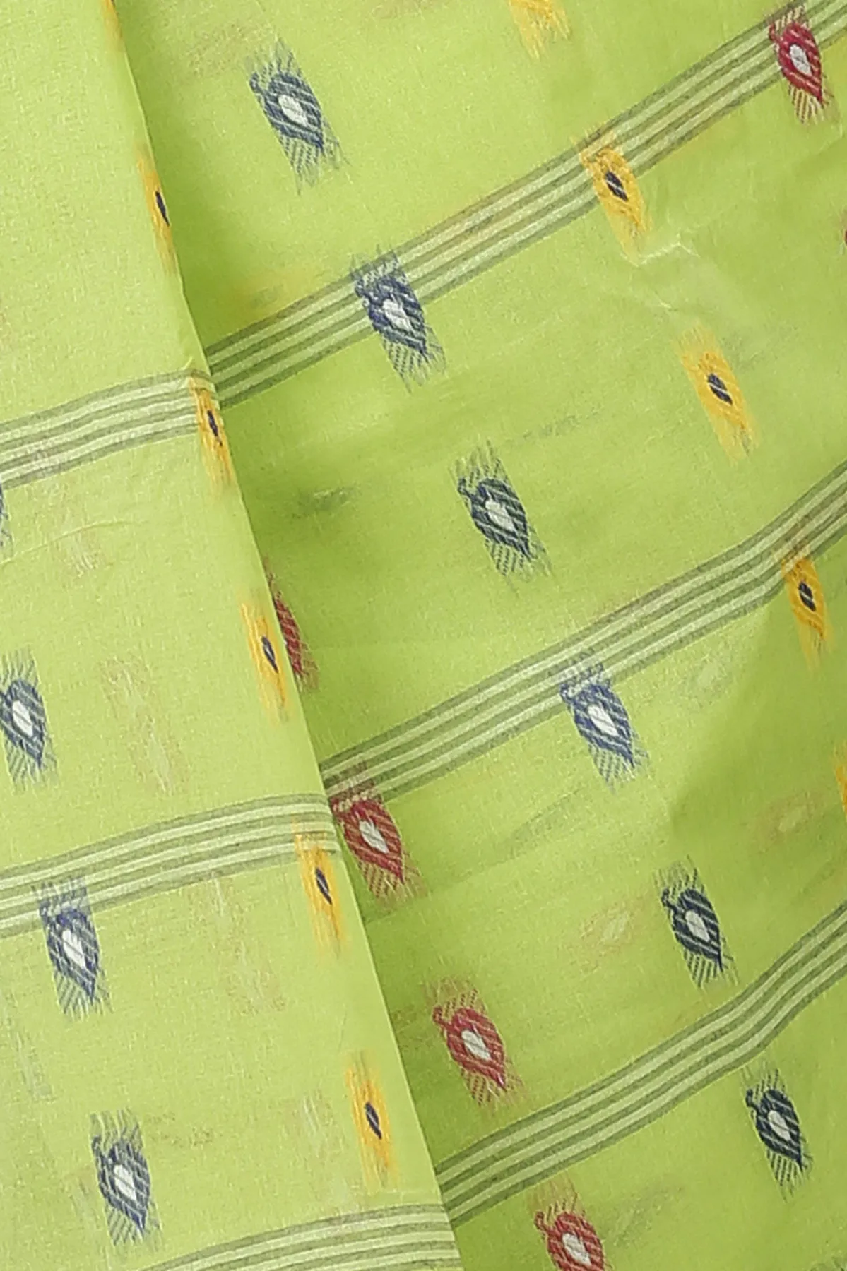 DipDiya Pure Cotton Light Green Nayan Heritage You Can Wear Tant Sarees