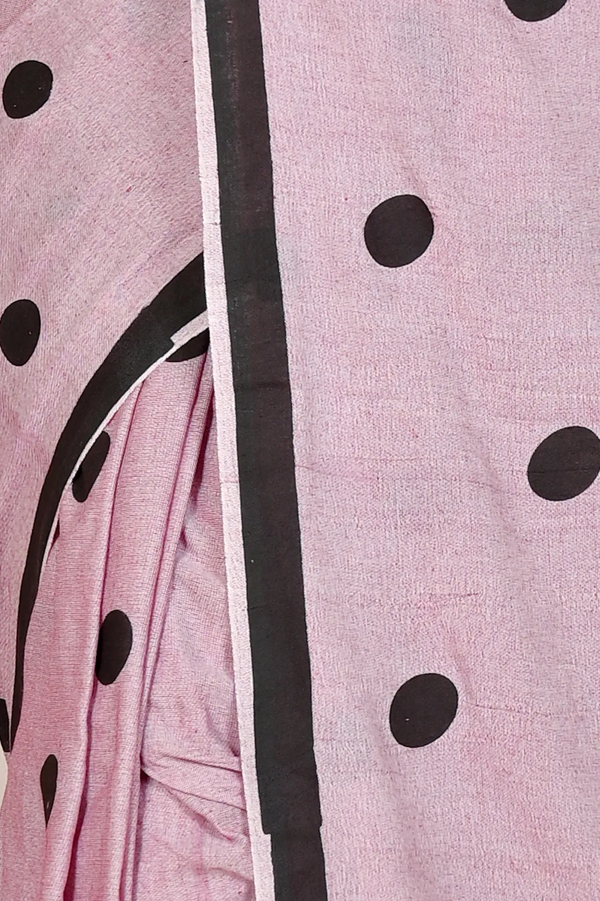DipDiya Pure Cotton Light Purple Tip Timeless Elegance Handloom Sarees