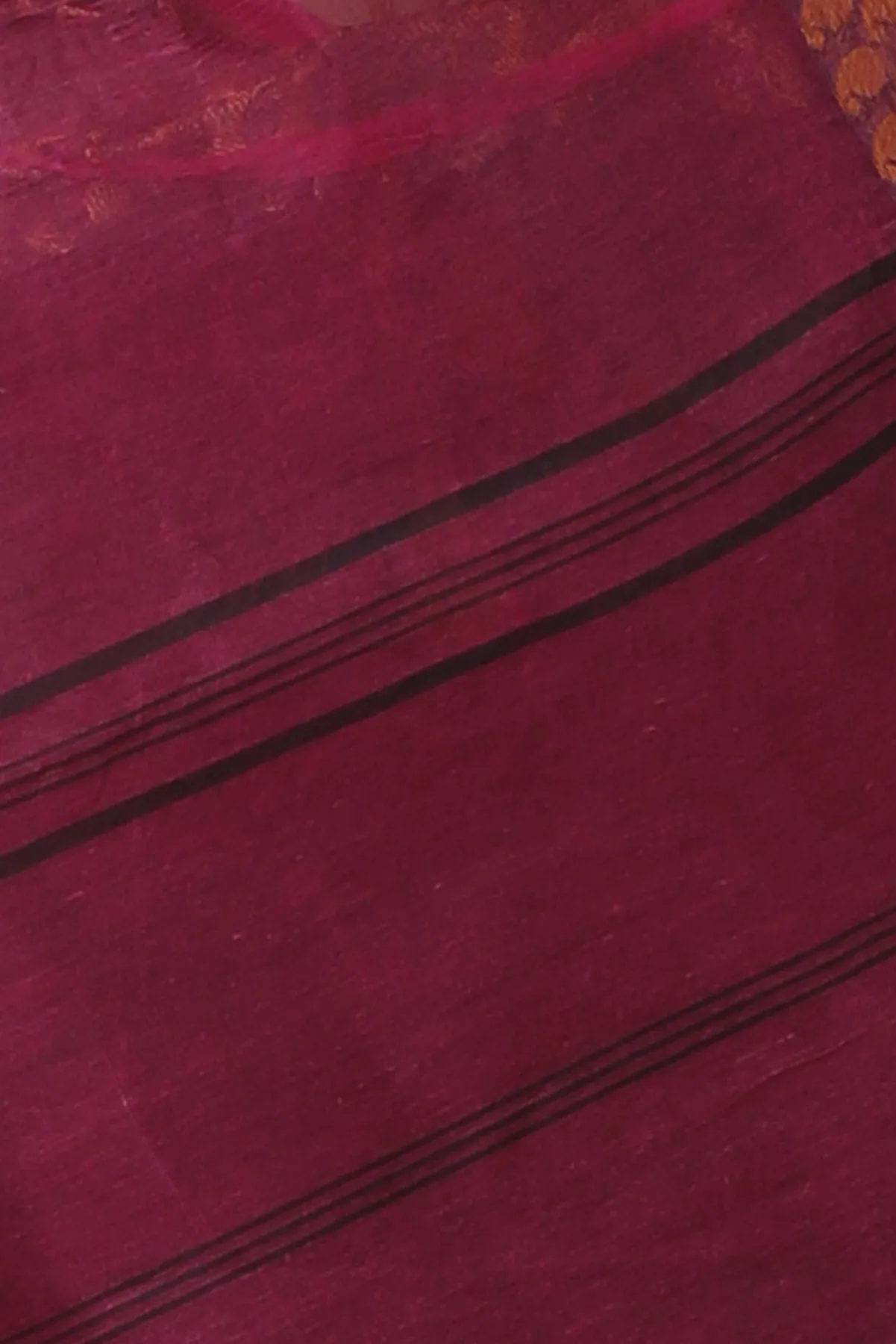 DipDiya Pure Cotton Maroon Lilan Loom to Love Tant Sarees