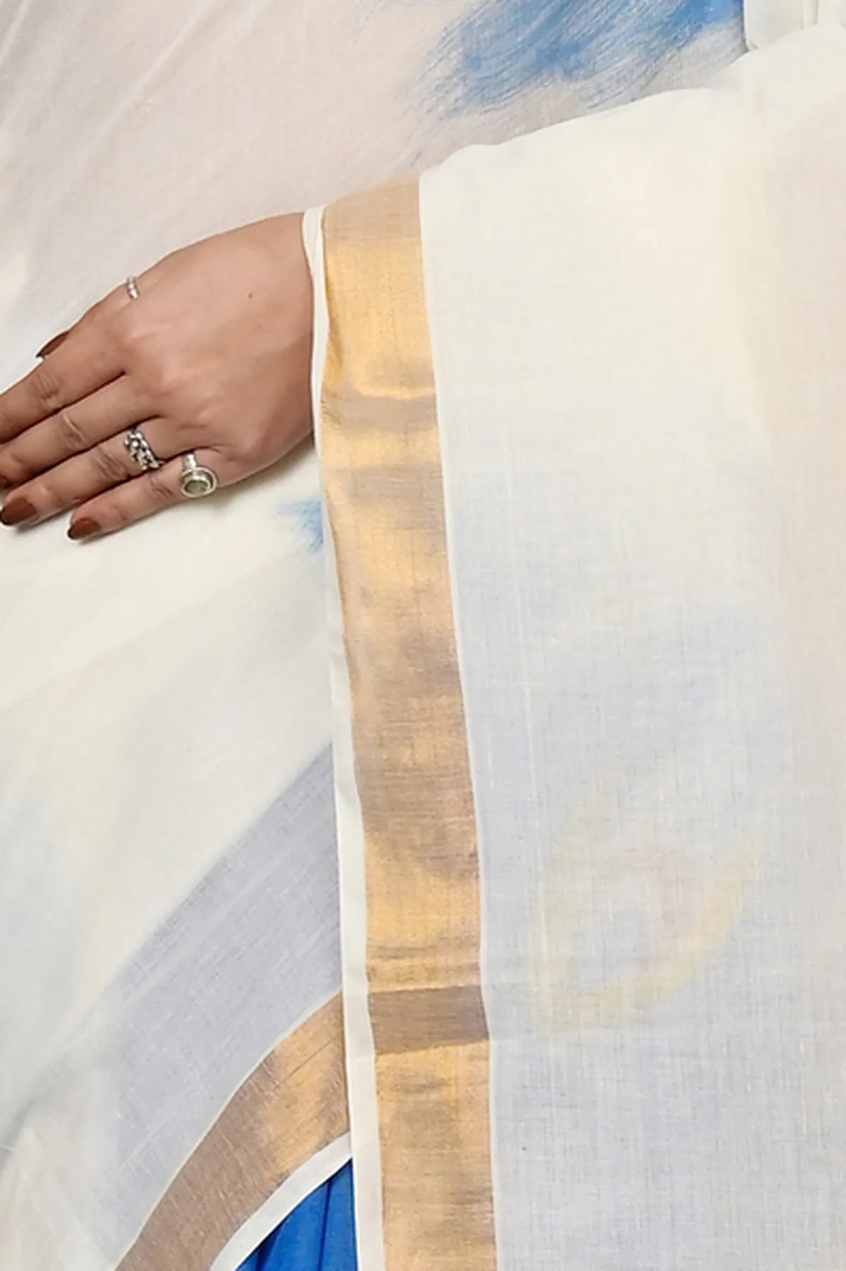 DipDiya Pure Cotton Multi-Coloured Hataka Crafted by Artisans Hand Painted Sarees