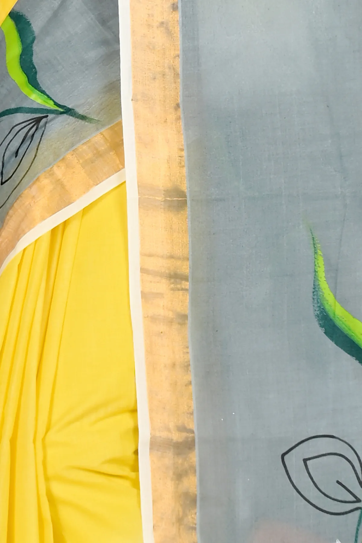 DipDiya Pure Cotton Multi-Coloured Hataka Weaves with a Story Hand Painted Sarees