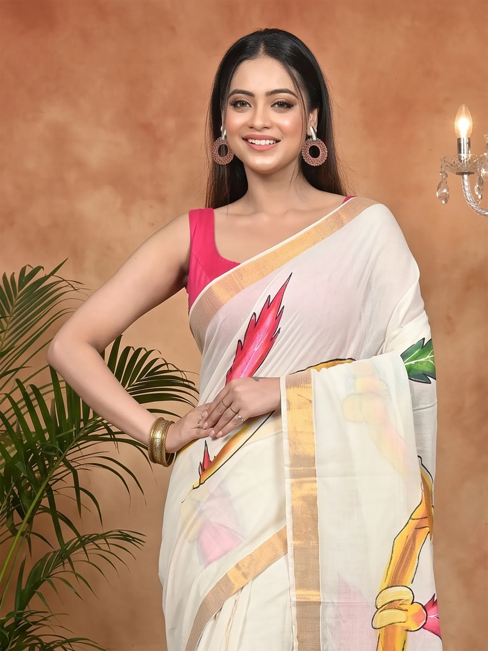 DipDiya Pure Cotton Multycolor Hataka Effortless Tradition Hand Painted Sarees
