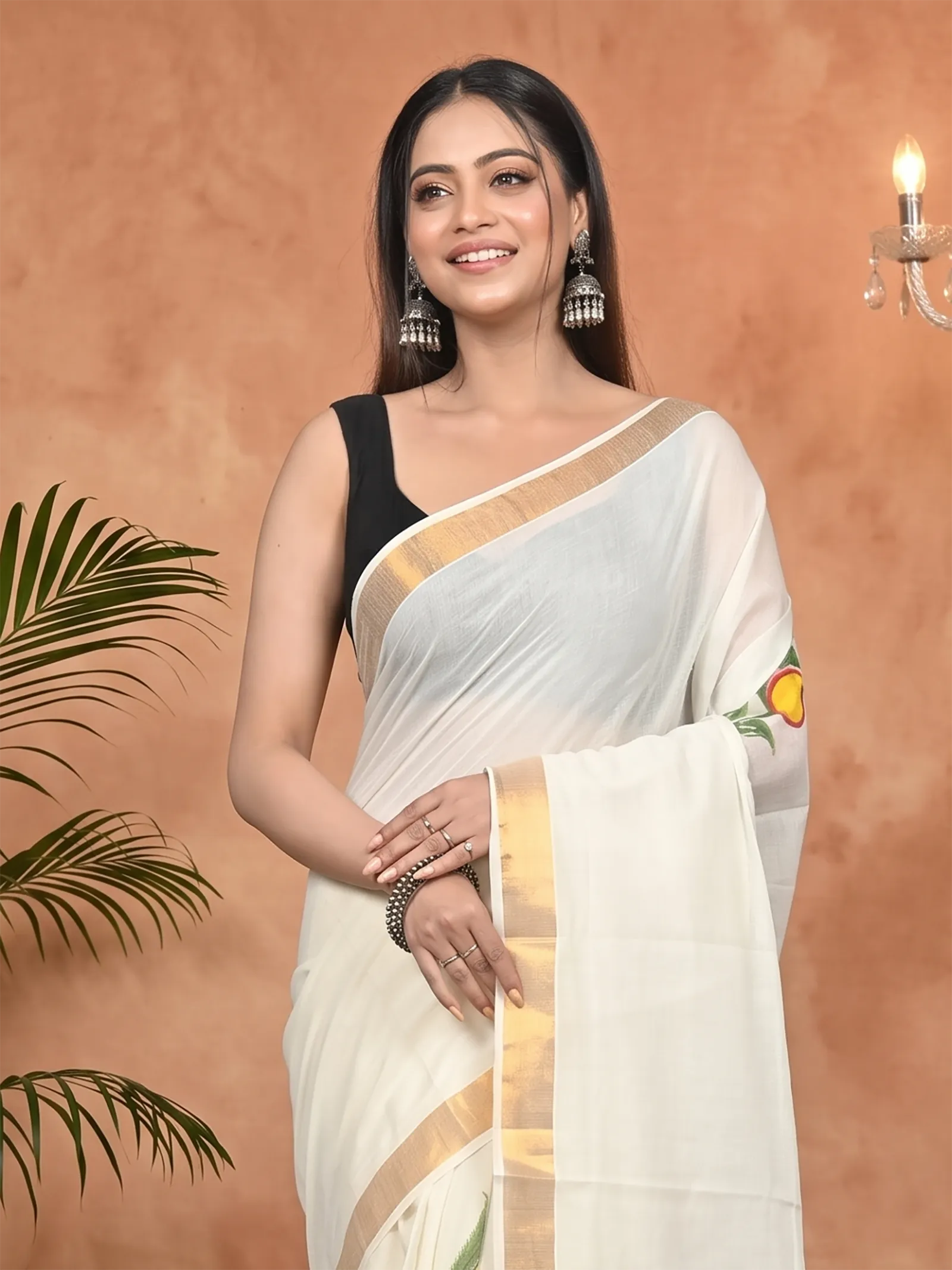 DipDiya Pure Cotton Multycolor Hataka Masterfully Woven Hand Painted Sarees
