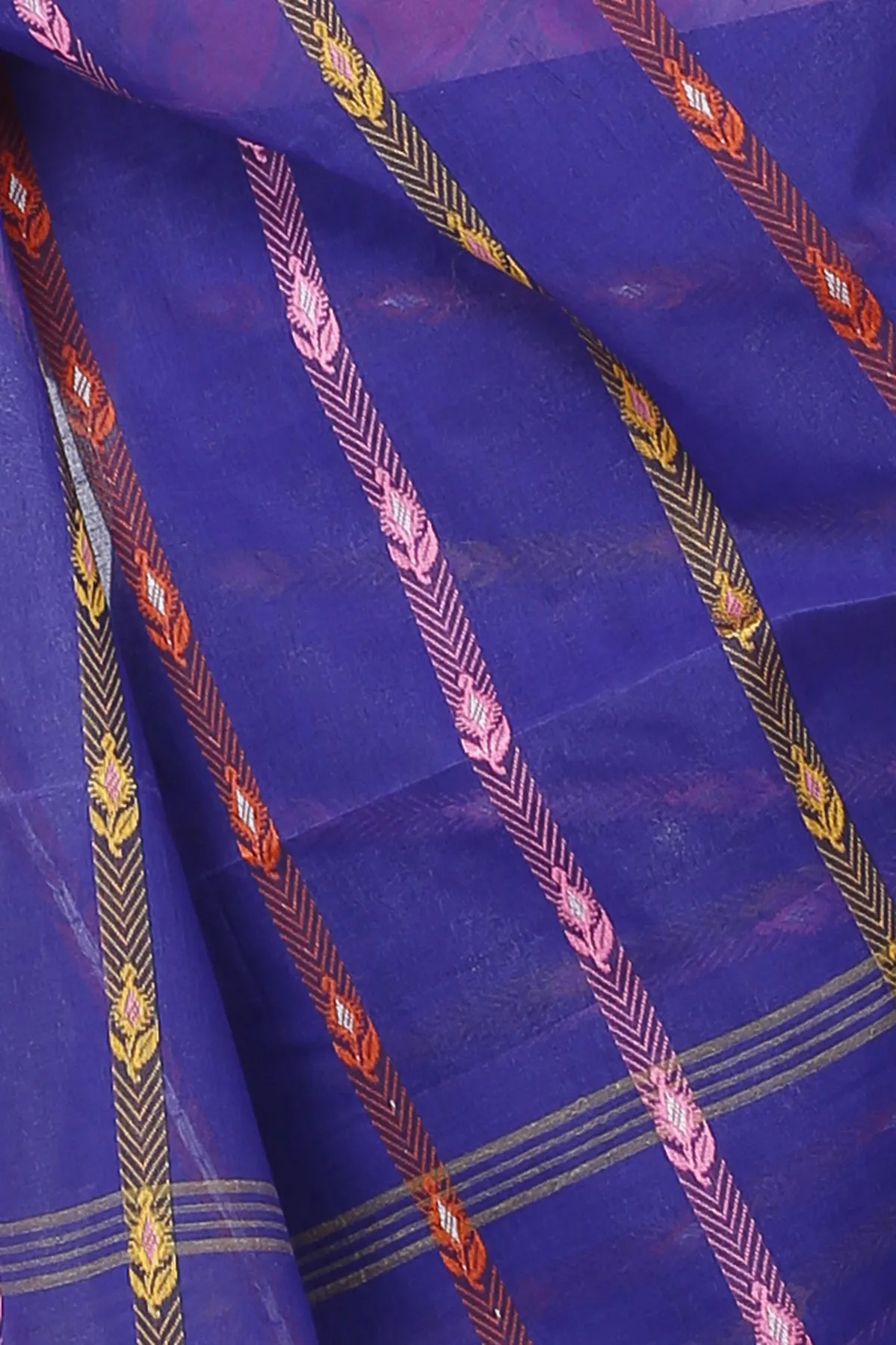 DipDiya Pure Cotton Naby Blue Nehan Essence of Bengal Tant Sarees