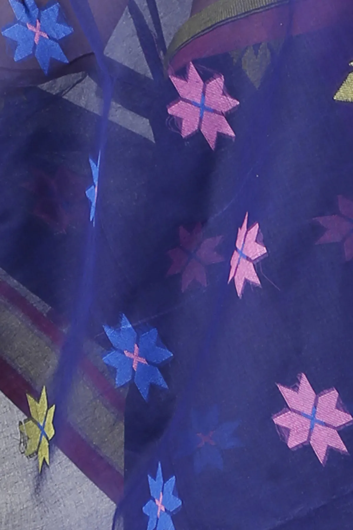 DipDiya Pure Cotton Naby Blue Subhangi A Legacy Woven Tant Sarees