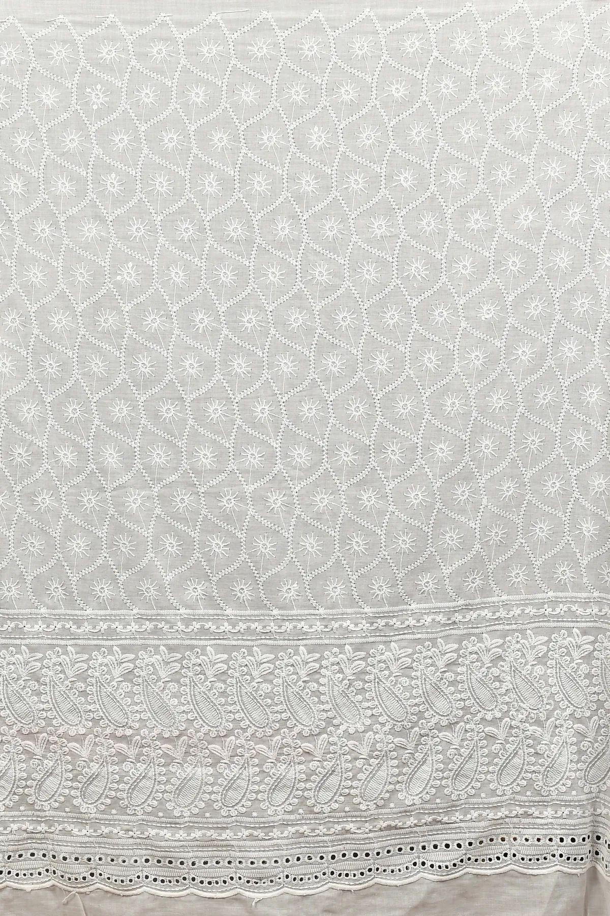 DipDiya Pure Cotton Off White Red Borma Wrapped in Heritage Handloom Sarees