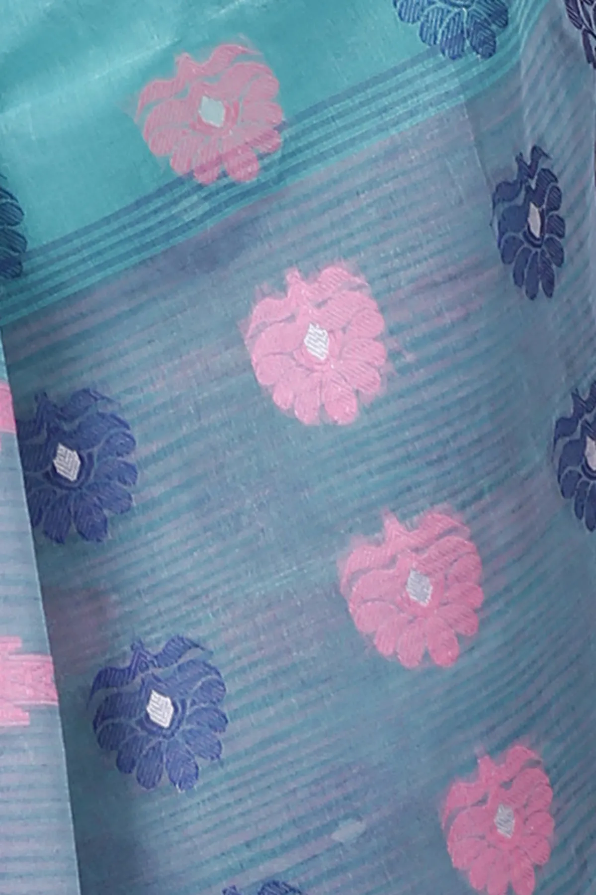DipDiya Pure Cotton Olive Green Nuri Crafted with Soul Tant Sarees