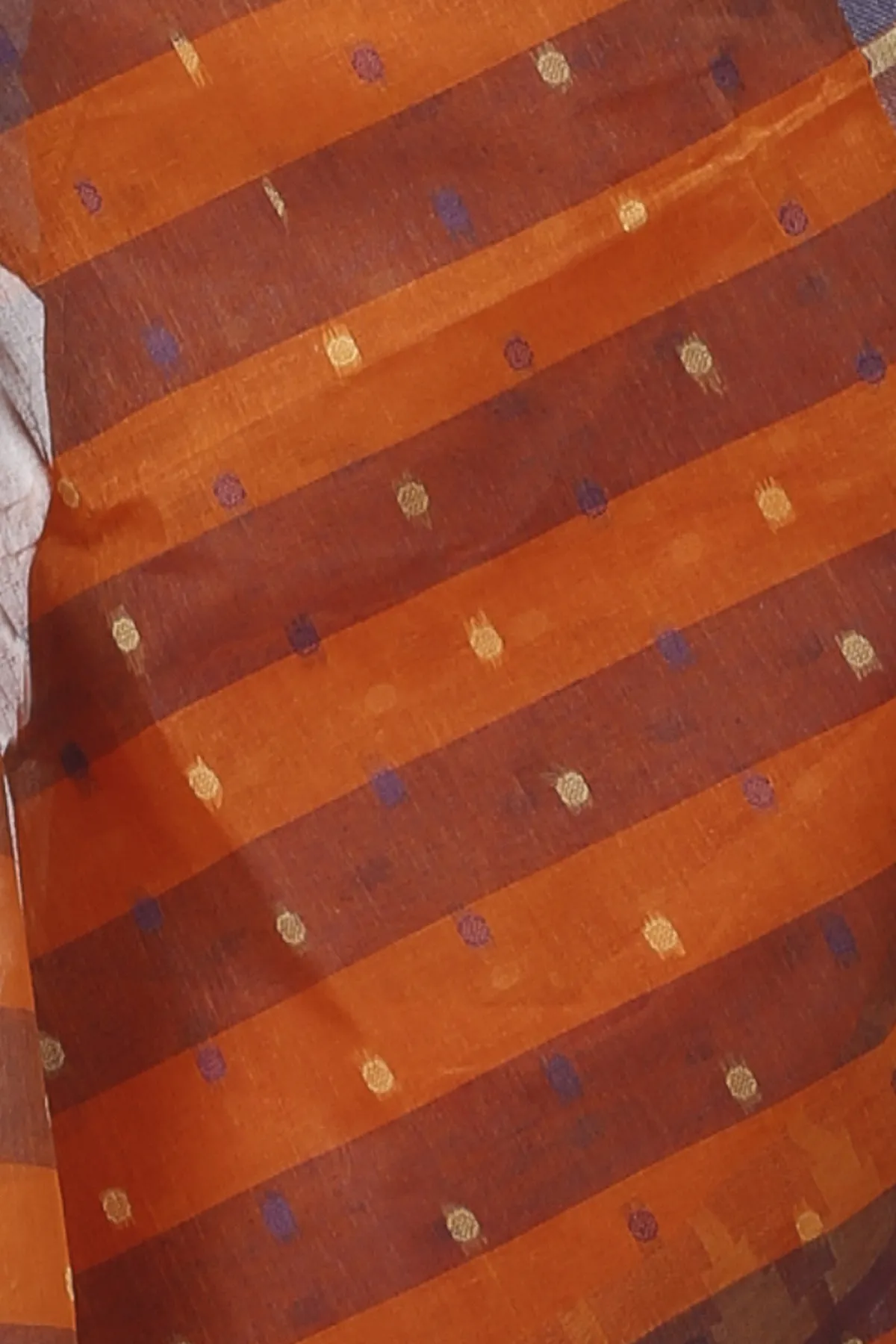 DipDiya Pure Cotton Orange Jamuna Heritage of Bengal Tant Sarees