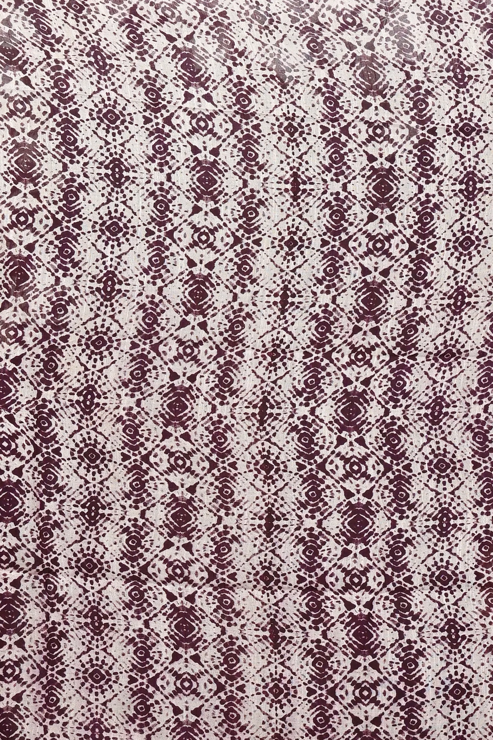 DipDiya Pure Cotton Orange Purpel Dinesi Elegance in Every Weave Batik Print Sarees