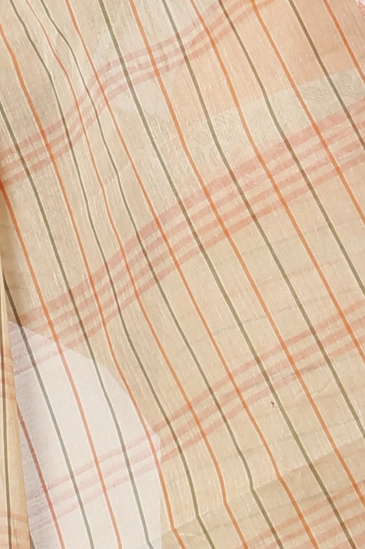 DipDiya Pure Cotton Orange Subha Traditional Elegance Tant Sarees