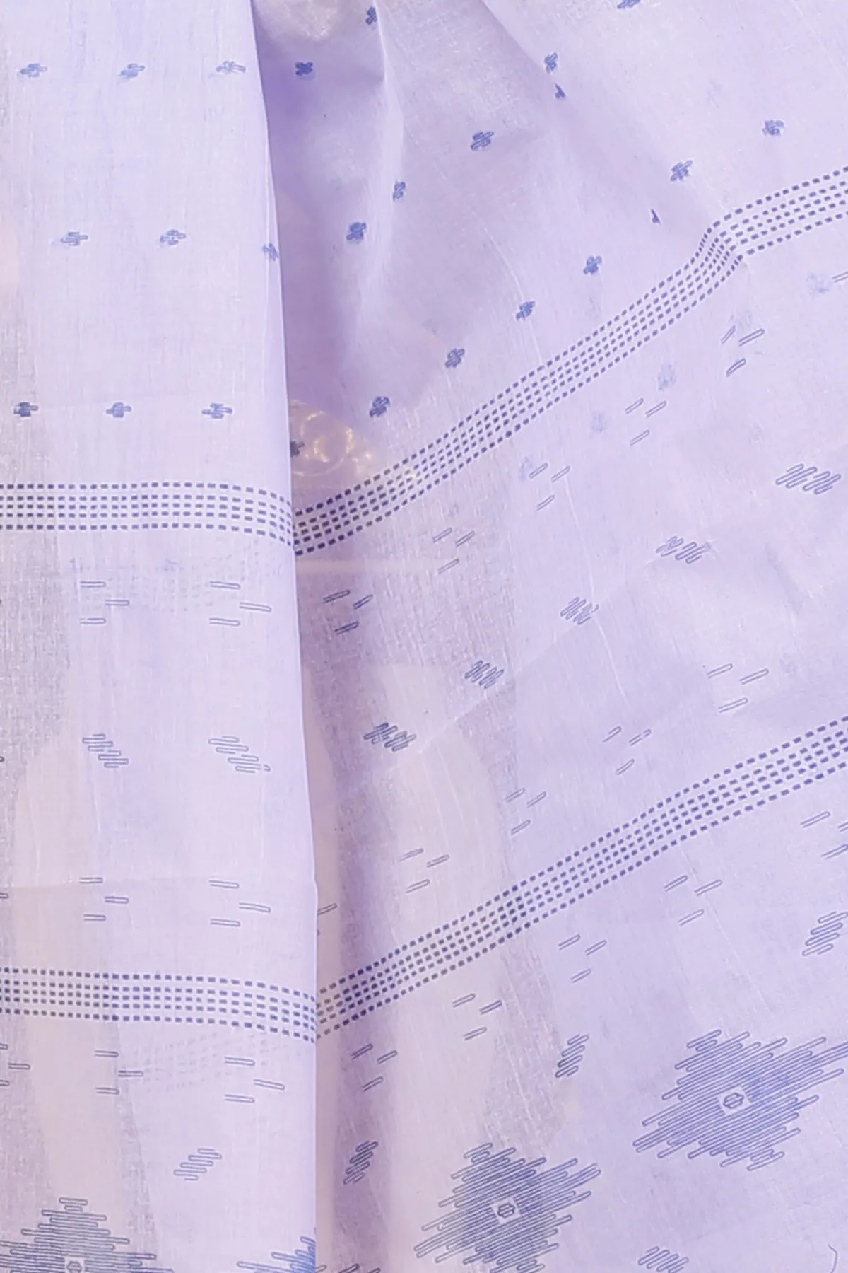 DipDiya Pure Cotton Purpel Porna Traditional Elegance Printed Tant Sarees