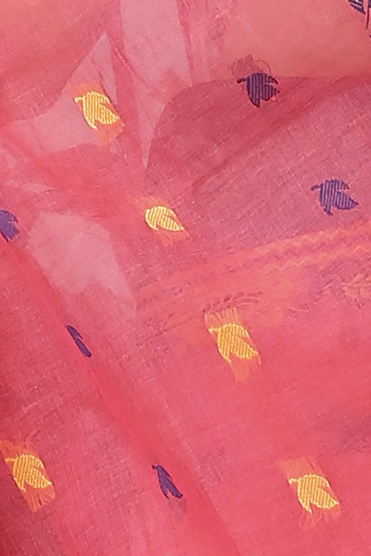 DipDiya Pure Cotton Purple Provati Masterfully Woven Tant Sarees