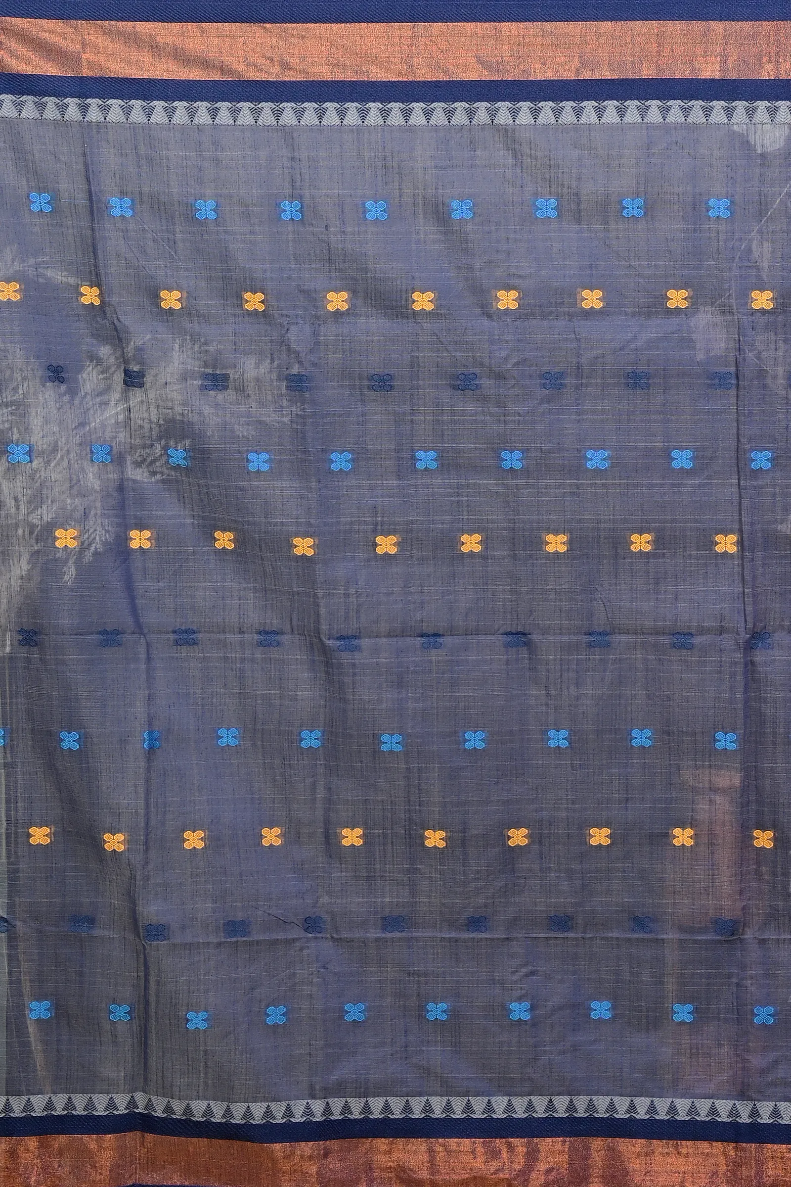 DipDiya Pure Cotton Rani Pink Blue Debasi Classic Grace Handloom Sarees