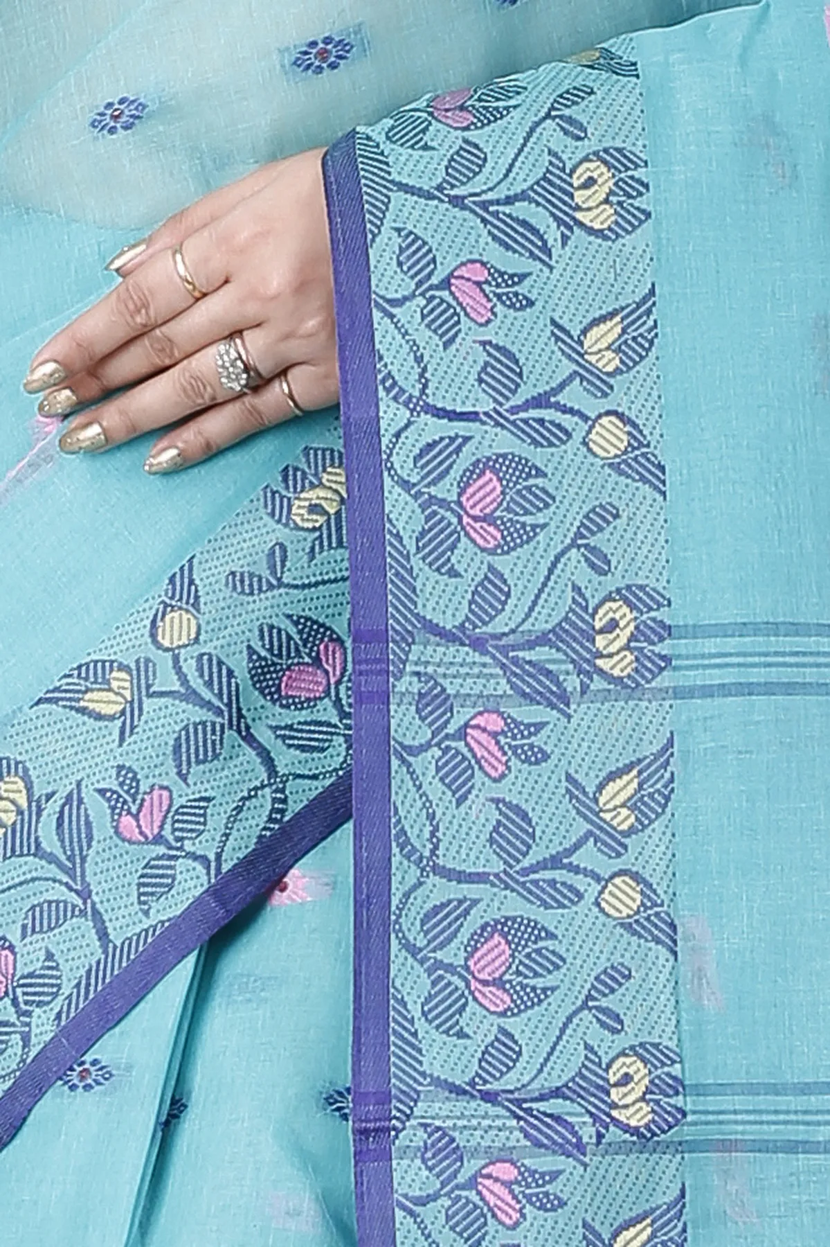 DipDiya Pure Cotton See Green Gopika Effortless Tradition Tant Sarees