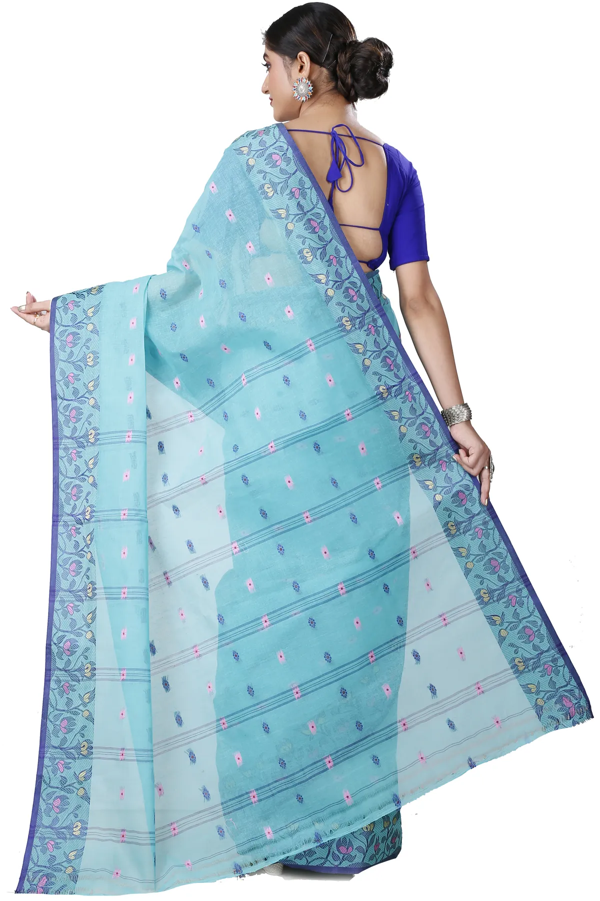 DipDiya Pure Cotton See Green Gopika Effortless Tradition Tant Sarees