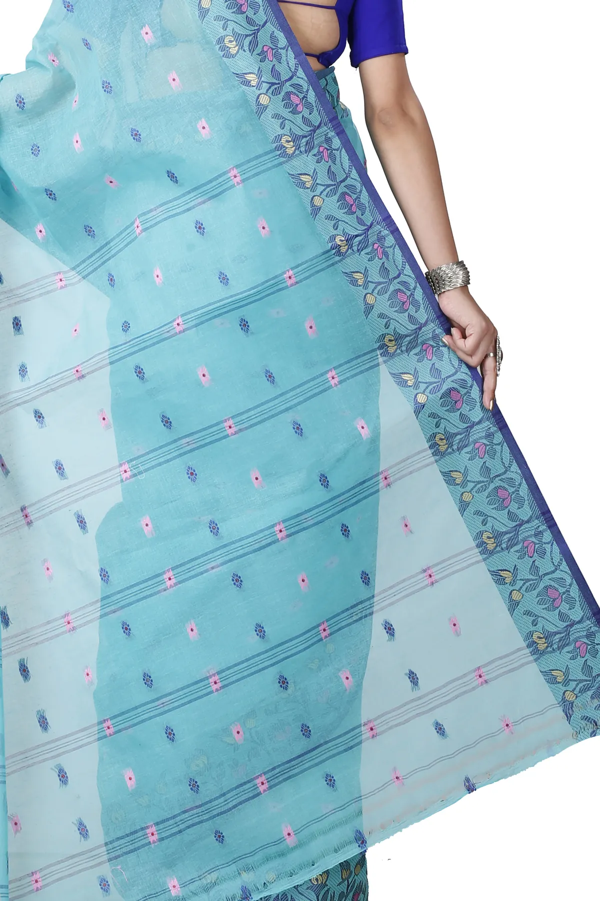DipDiya Pure Cotton See Green Gopika Effortless Tradition Tant Sarees