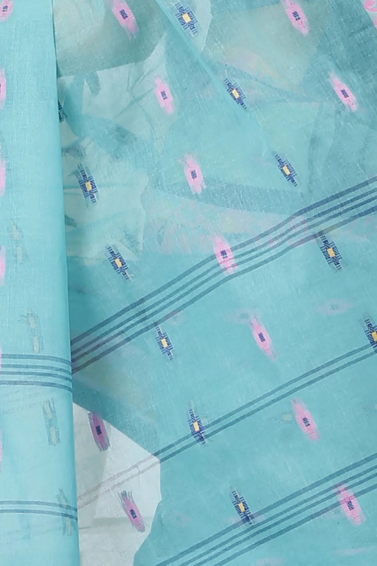 DipDiya Pure Cotton See Green Lucy Effortless Tradition Tant Sarees
