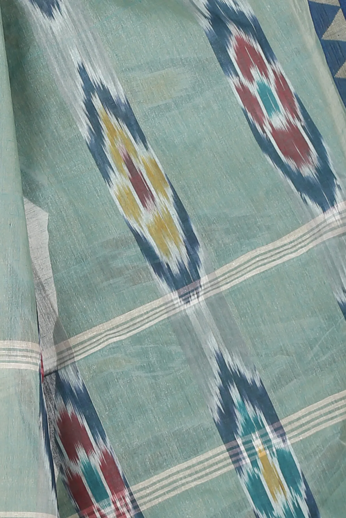 DipDiya Pure Cotton See Green Mili Rooted in Bengal Tant Sarees