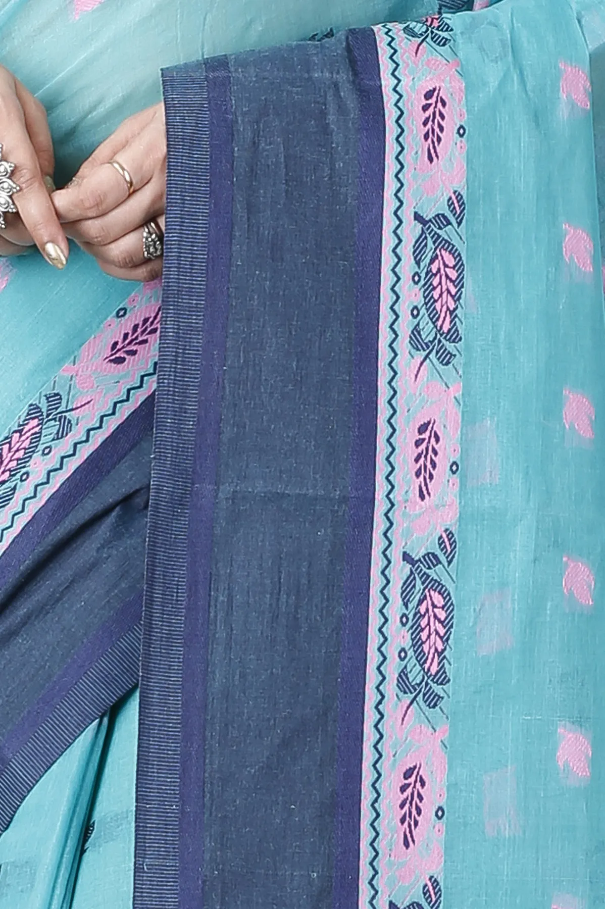 DipDiya Pure Cotton See Green Provati Heritage of Bengal Tant Sarees
