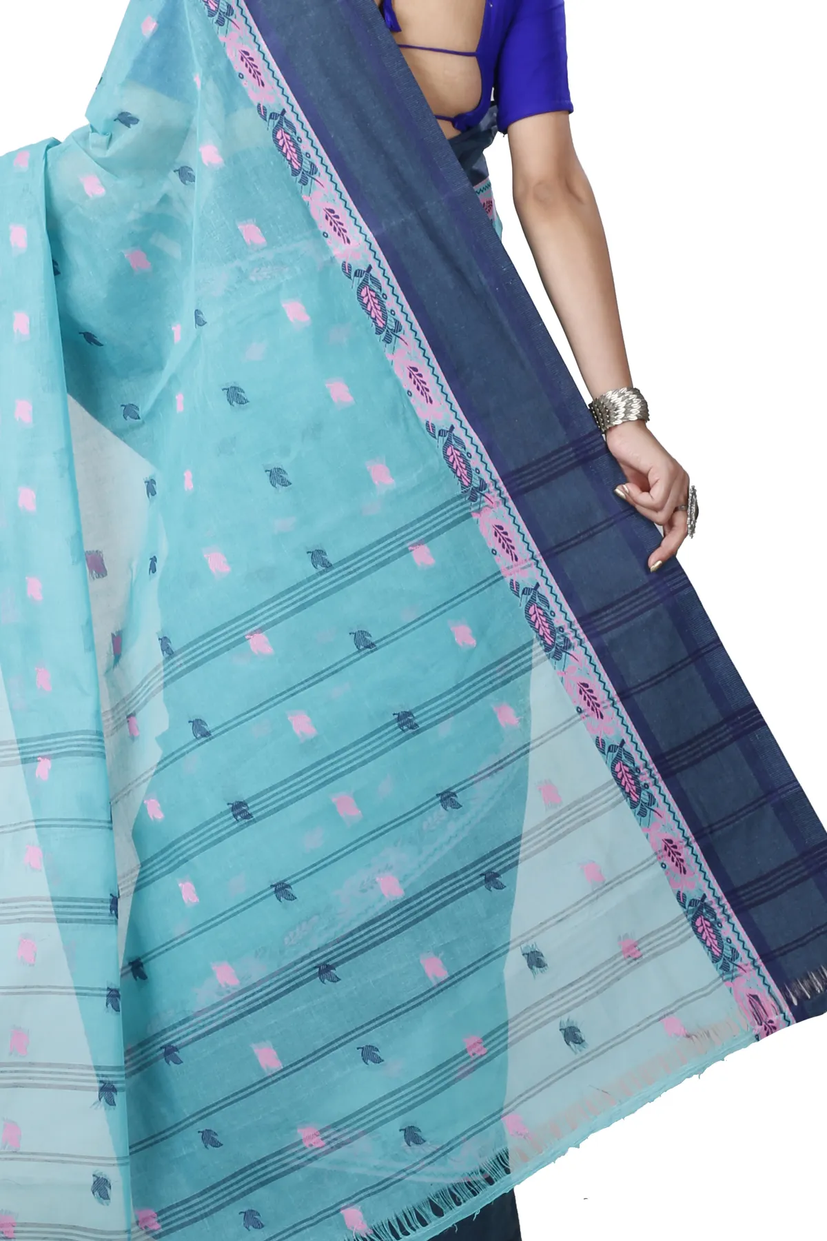 DipDiya Pure Cotton See Green Provati Heritage of Bengal Tant Sarees