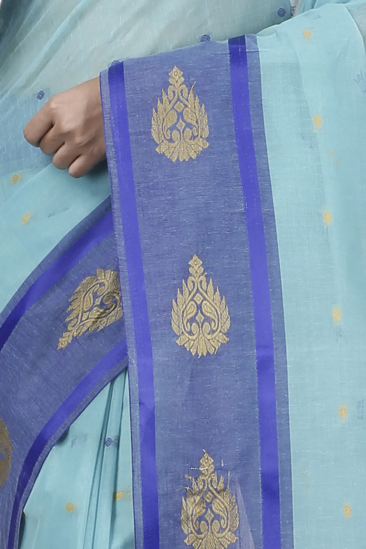 DipDiya Pure Cotton See Green Upala Stories of Bengal Tant Sarees