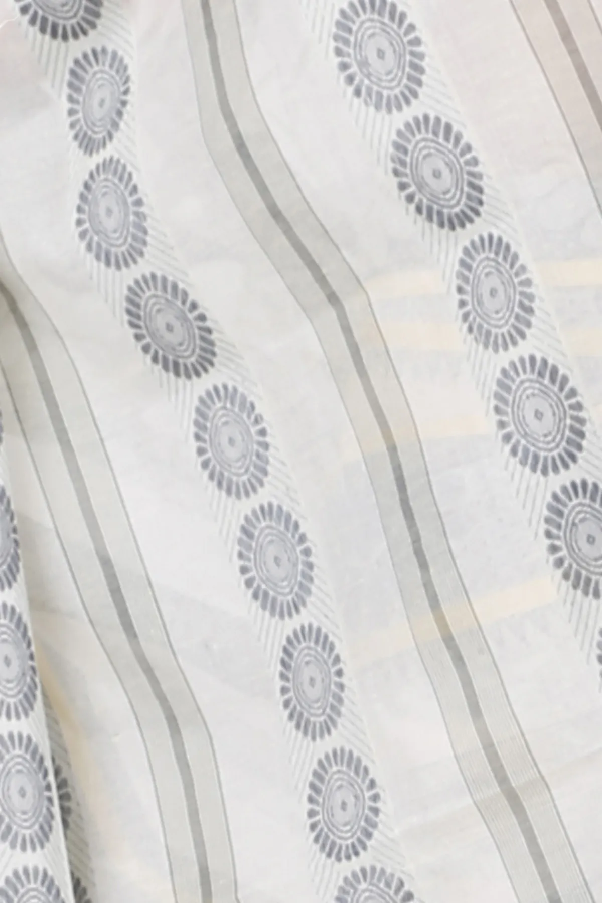 DipDiya Pure Cotton Silver Chakro Tant Bengal in Every Thread Tant Sarees