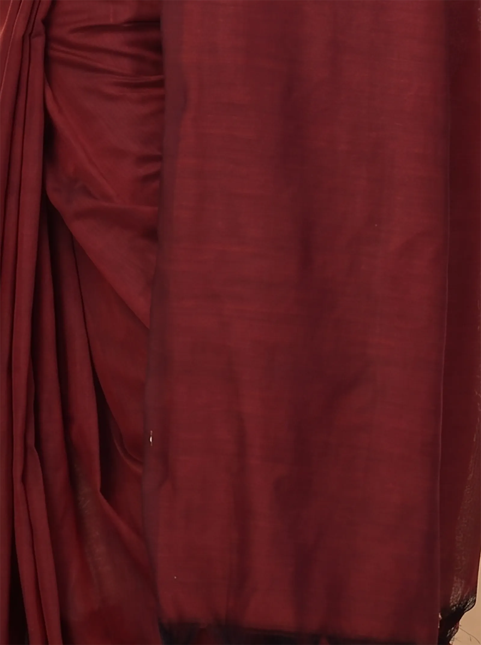 DipDiya Pure Cotton  Traditional Bengali Brown Artisan Crafted Than Handloom Saree