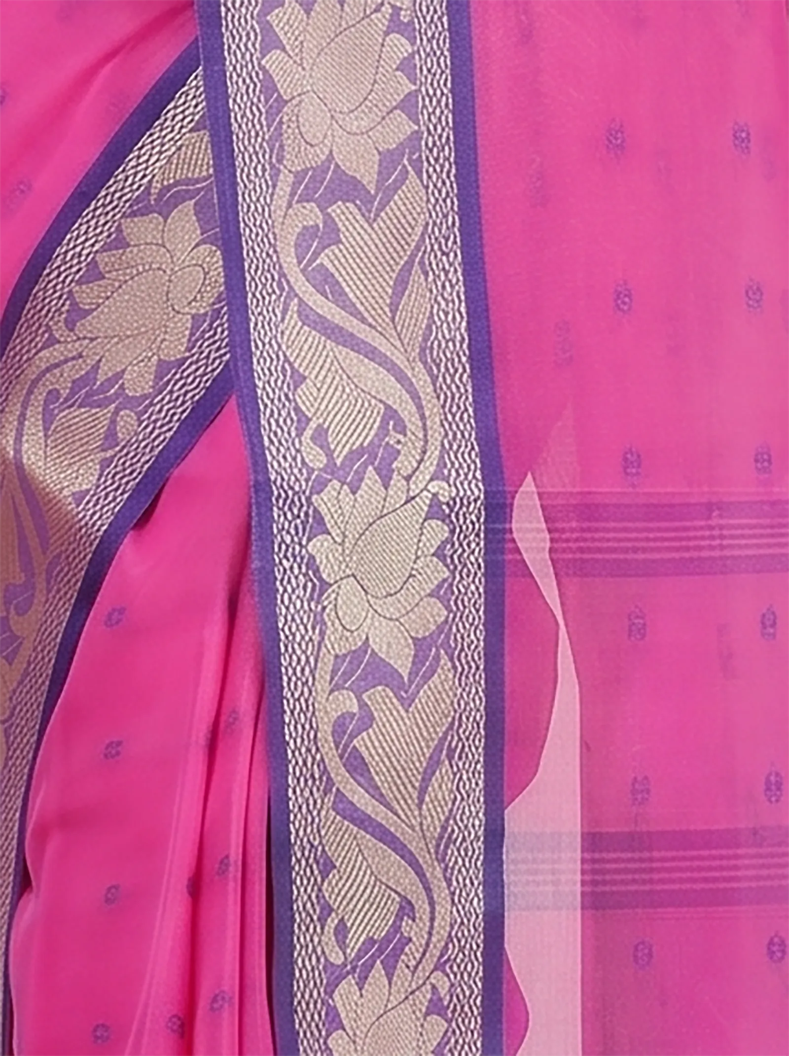 DipDiya Pure Cotton  Traditional Bengali Pink Artisan Crafted Unnati Tant Saree