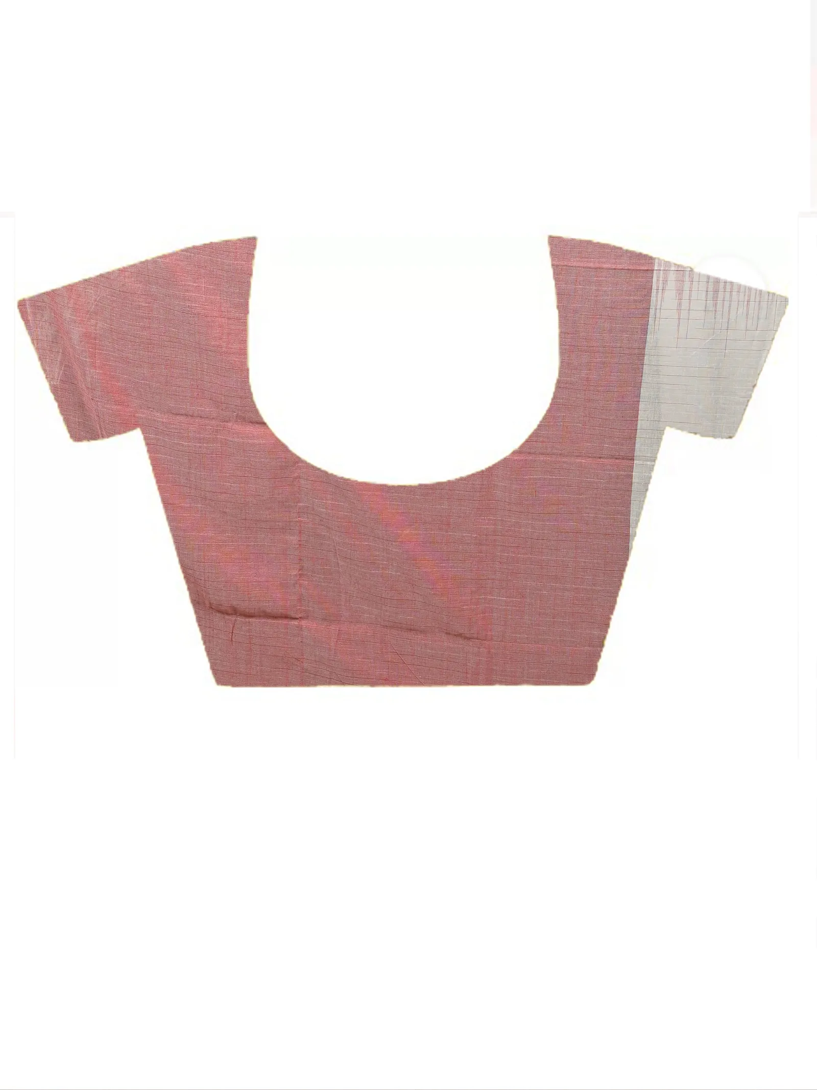 DipDiya Pure Cotton  Traditional Bengali Red White Artisan Crafted Soumon Kotki Saree