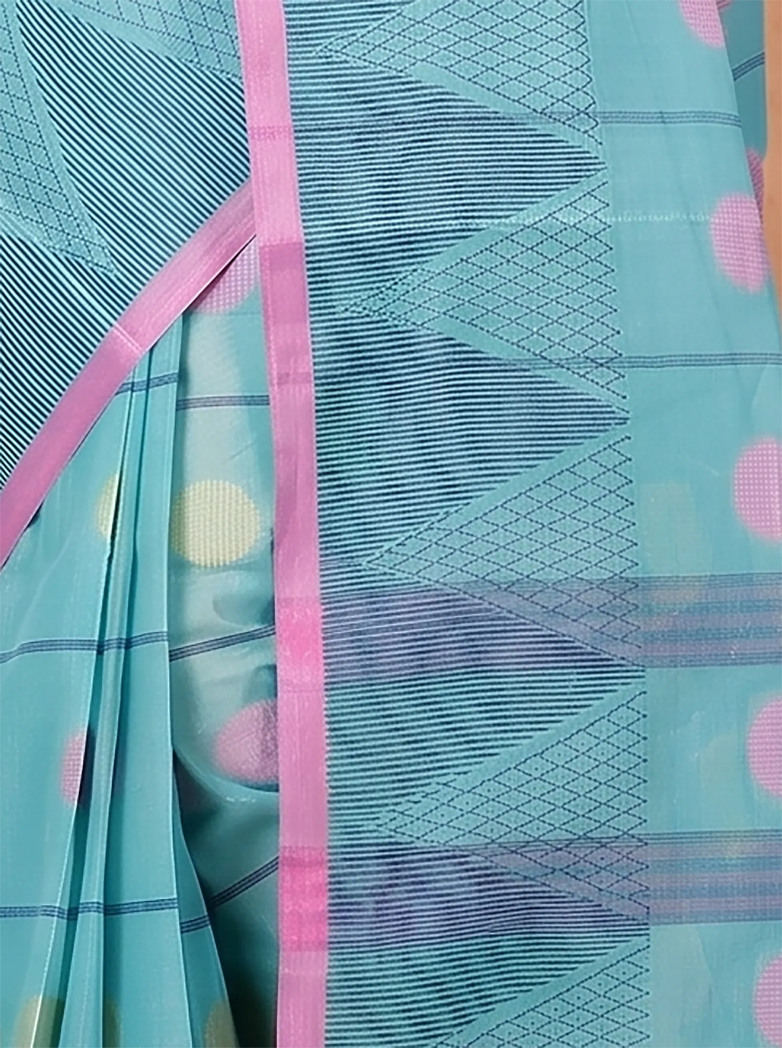 DipDiya Pure Cotton  Traditional Bengali See Green Artisan Crafted Rebeka Tant Saree