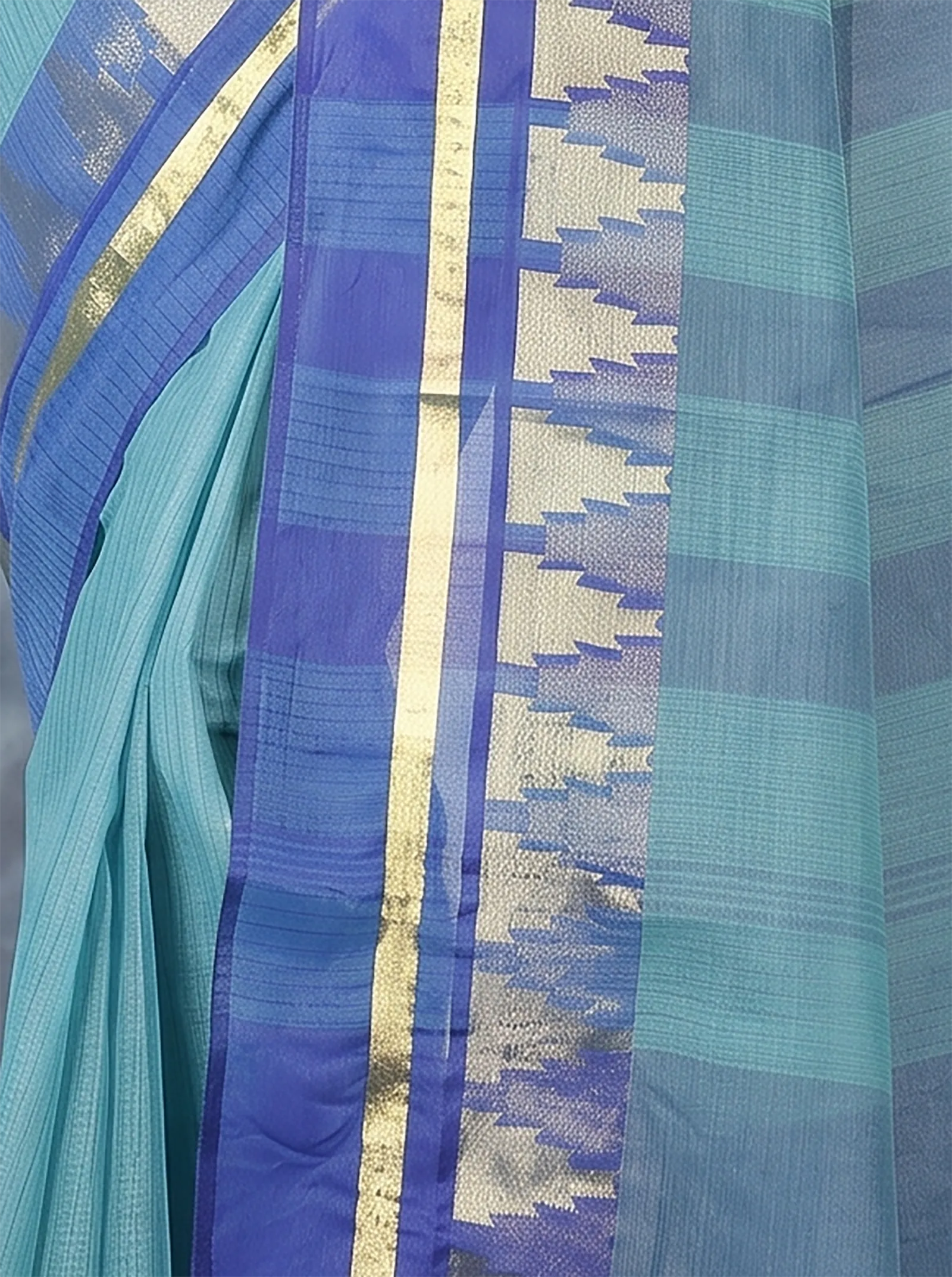 DipDiya Pure Cotton  Traditional Bengali See Green Artisan Crafted Vrinda Tant Saree