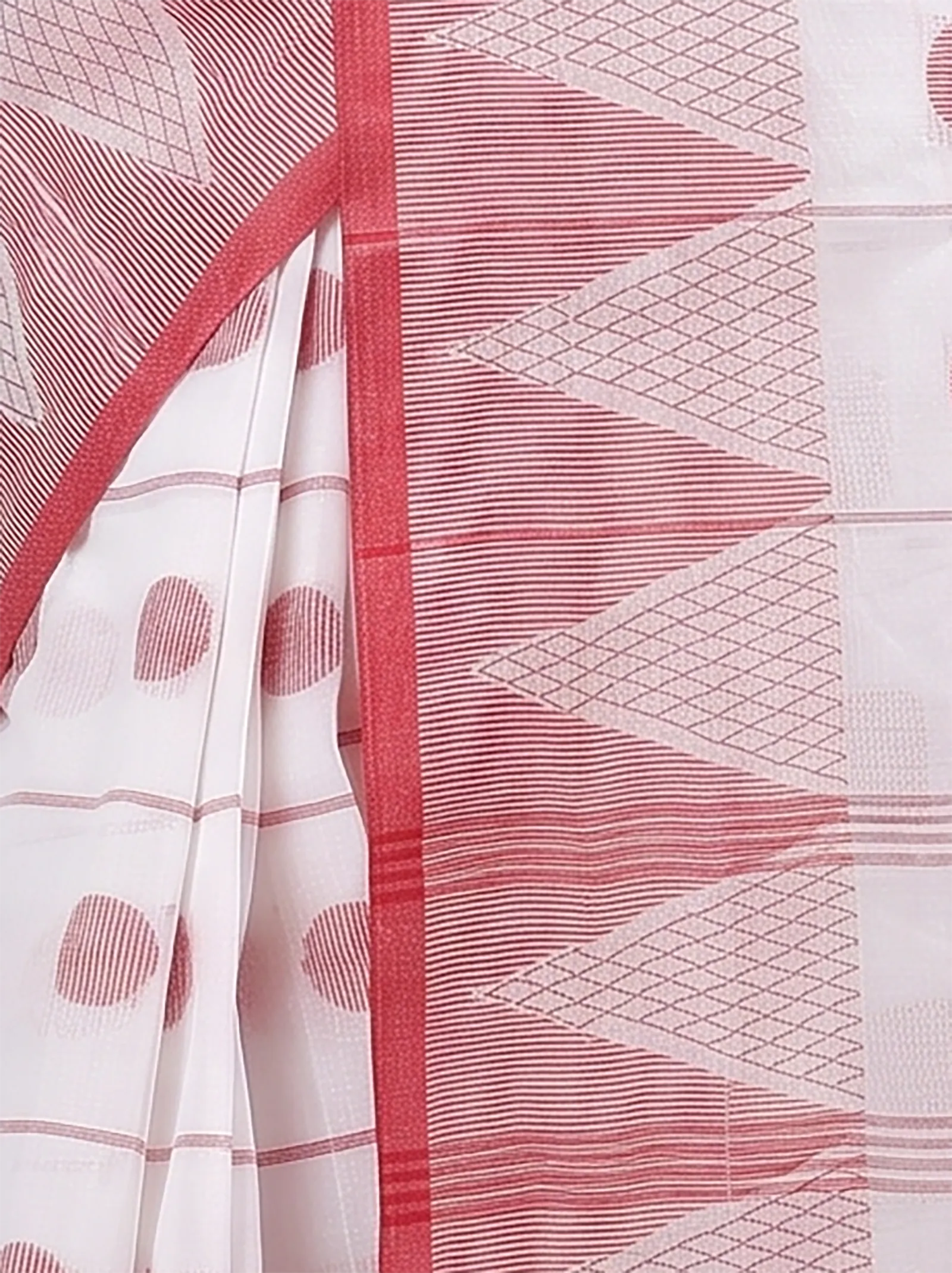 DipDiya Pure Cotton  Traditional Bengali White Artisan Crafted Rebeka Tant Saree
