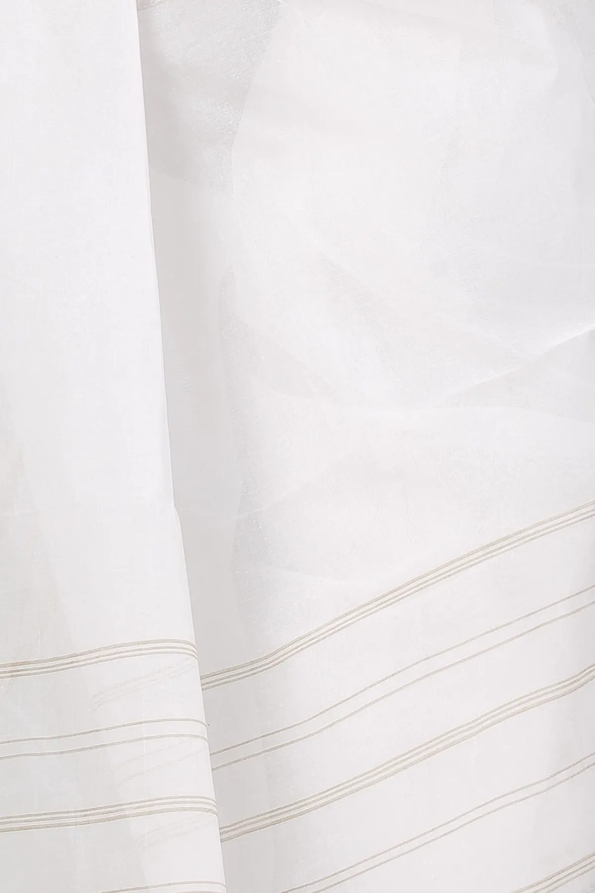 DipDiya Pure Cotton White Brown Subra Woven by Hand Tant Sarees