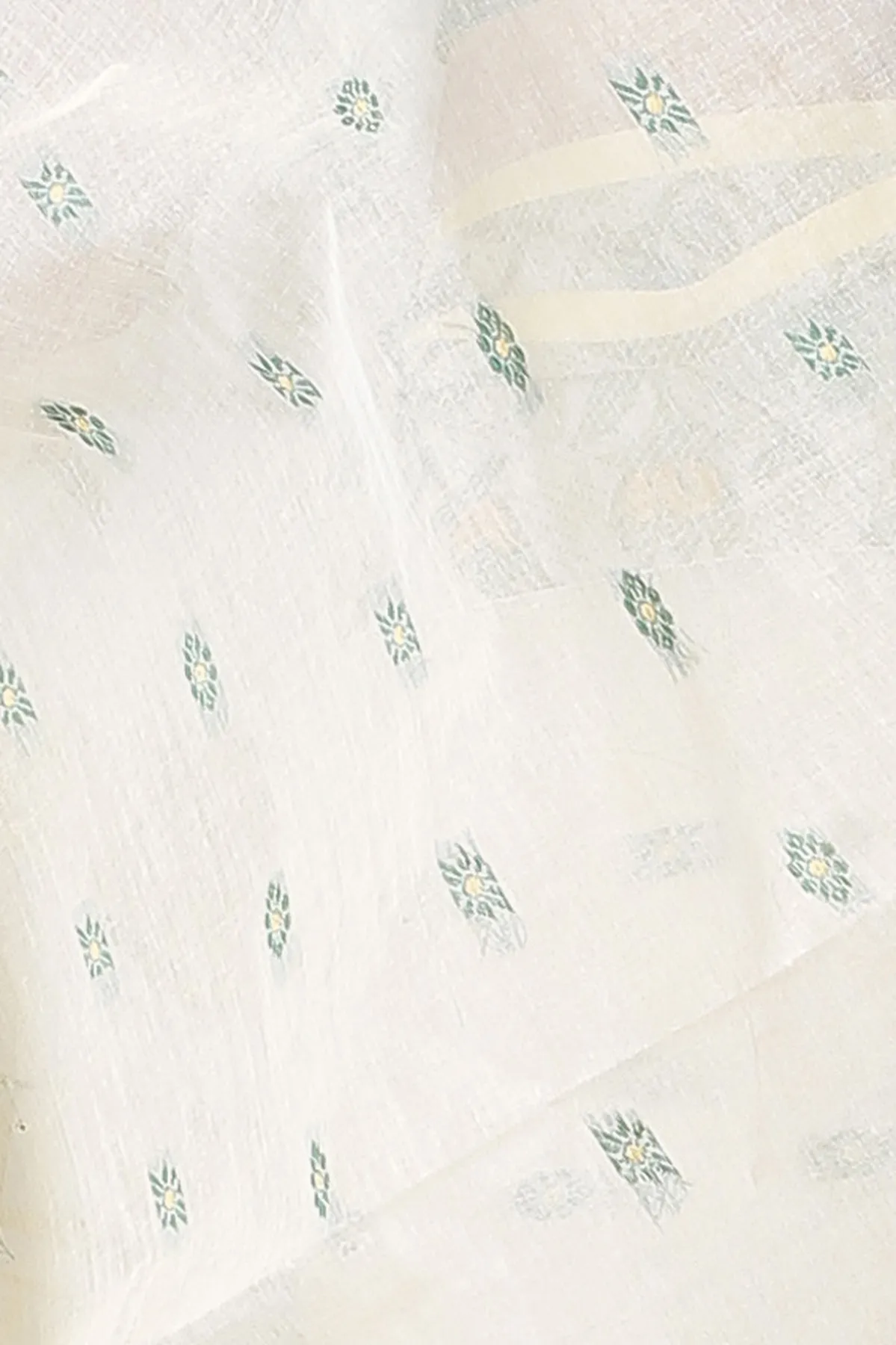 DipDiya Pure Cotton White Gopika Elegant by Tradition Tant Sarees