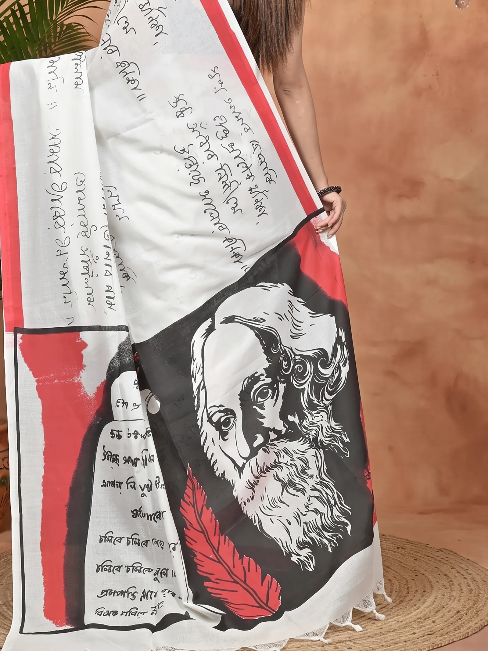 DipDiya Pure Cotton White Nopa A Legacy Woven Printed Handloom Sarees