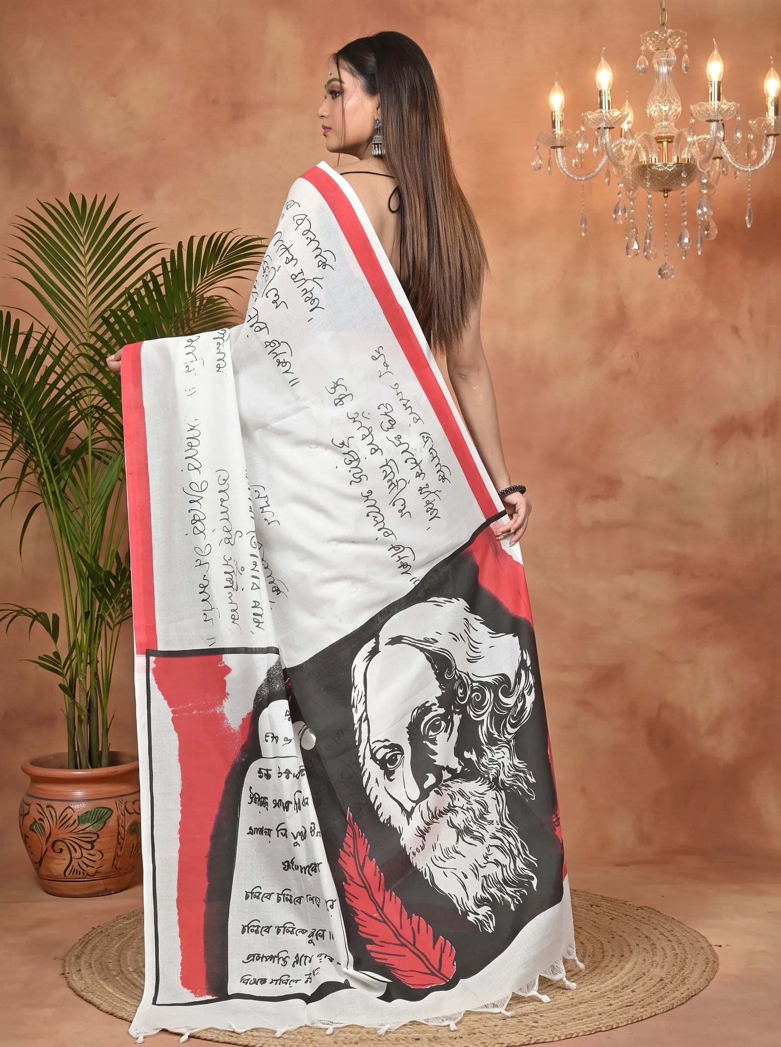 DipDiya Pure Cotton White Nopa A Legacy Woven Printed Handloom Sarees