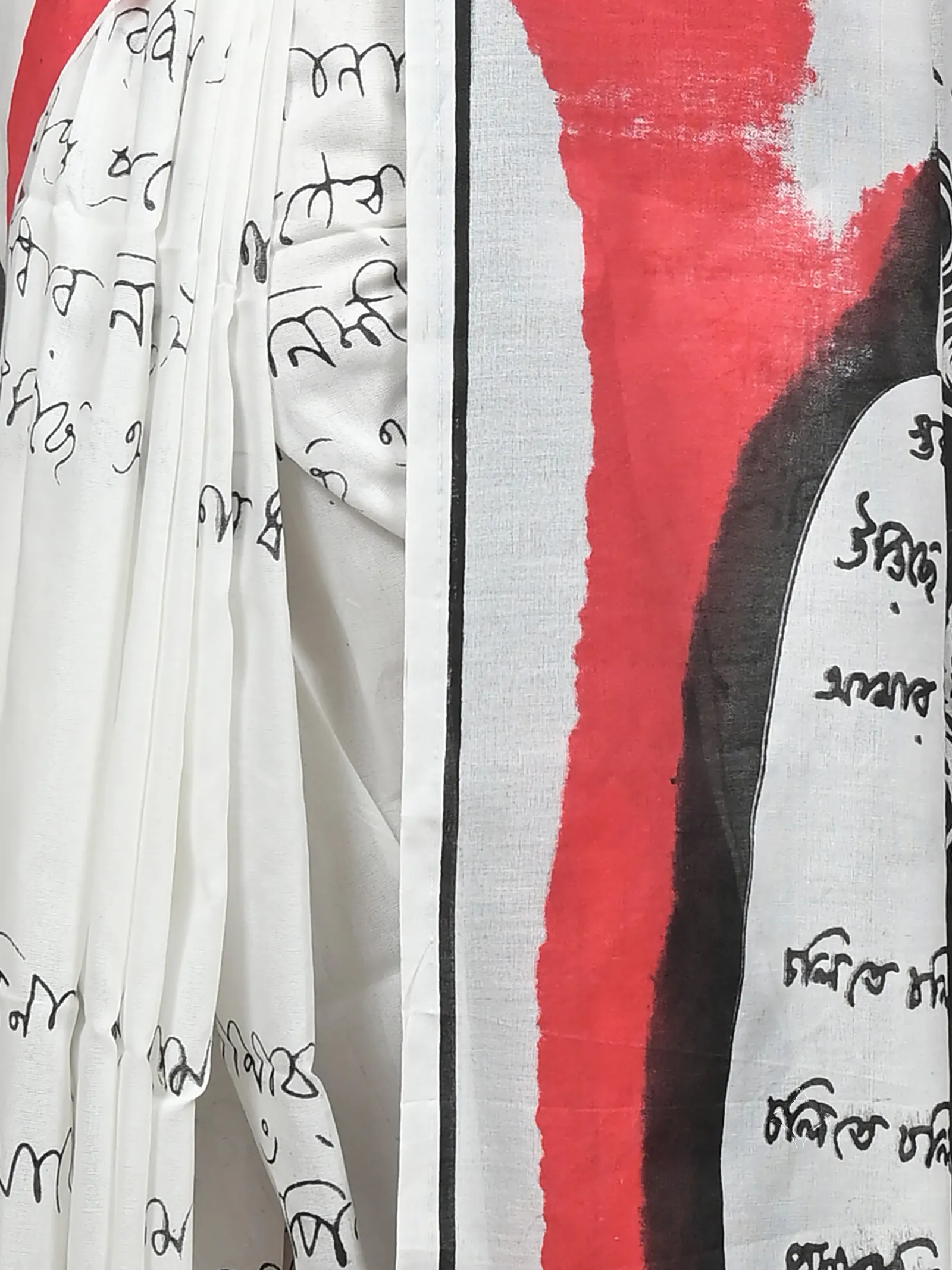 DipDiya Pure Cotton White Nopa A Legacy Woven Printed Handloom Sarees