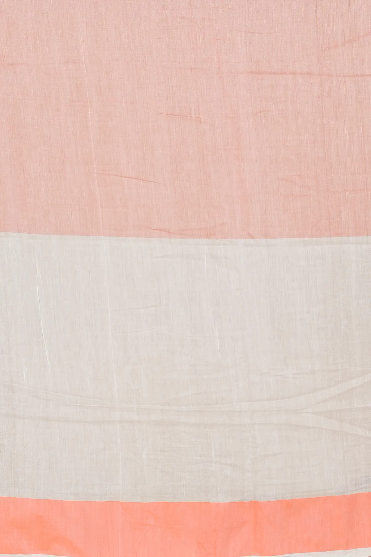 DipDiya Pure Cotton White Orange Khadaka Kousiki Heritage of Bengal Hand Painted Sarees