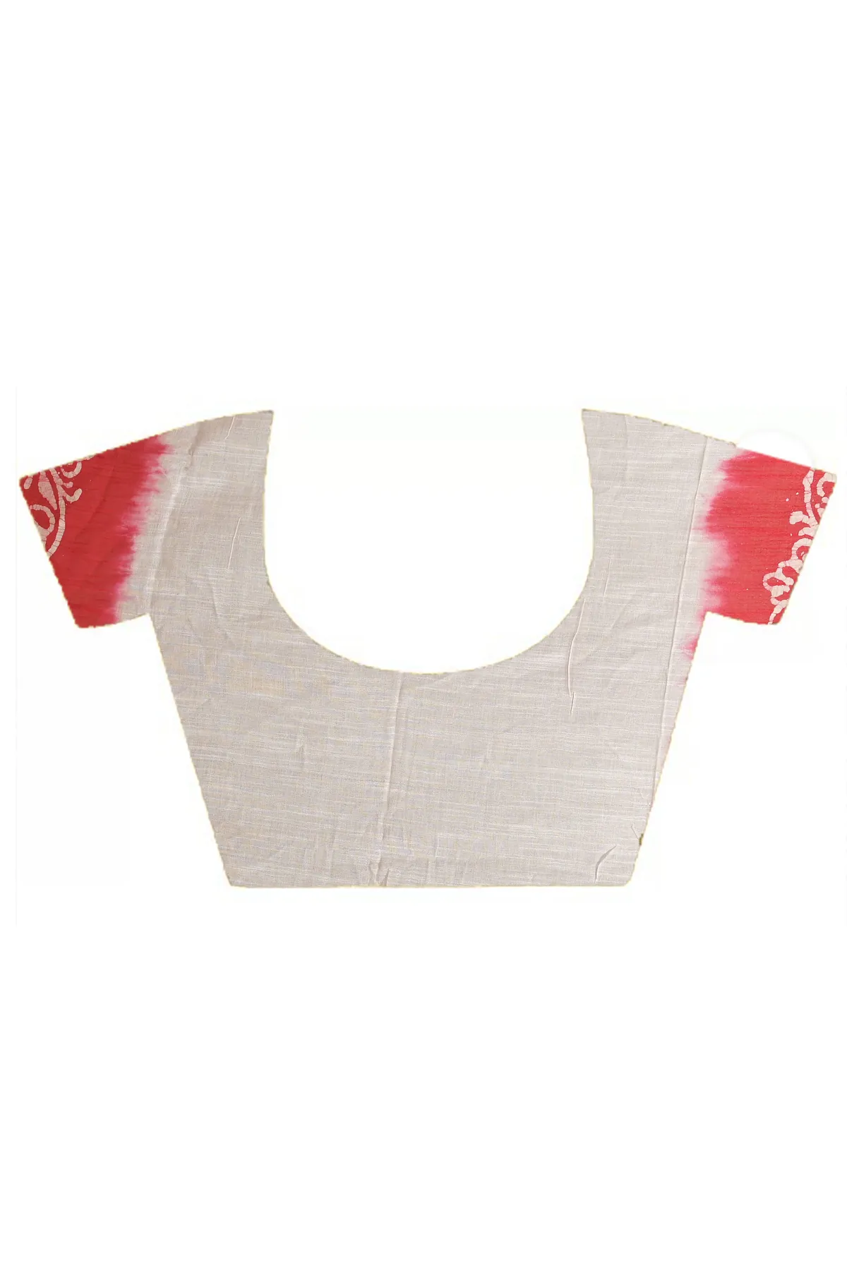DipDiya Pure Cotton White Pink Batikato Classic Bengali Batik Print Sarees