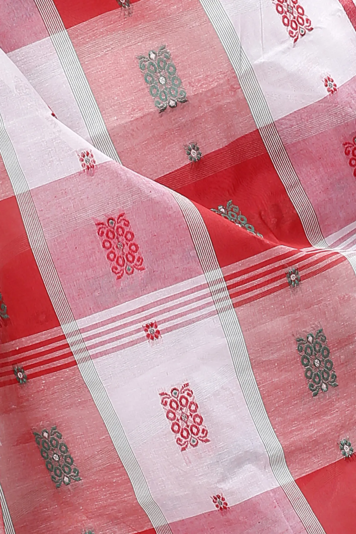 DipDiya Pure Cotton White RajSahi The Bengali Classic Tant Sarees