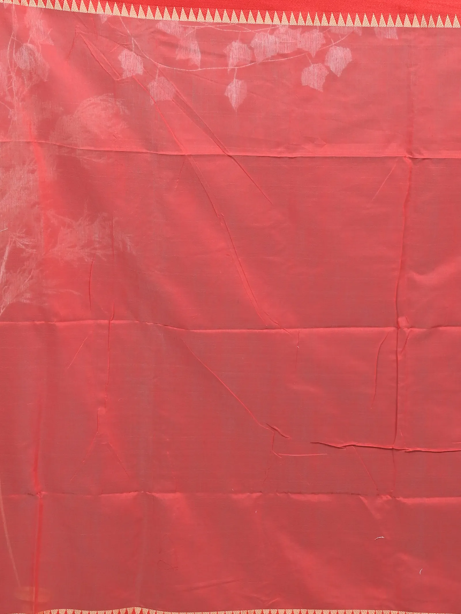 DipDiya Pure Cotton White Red Borma Crafted with Soul Handloom Sarees
