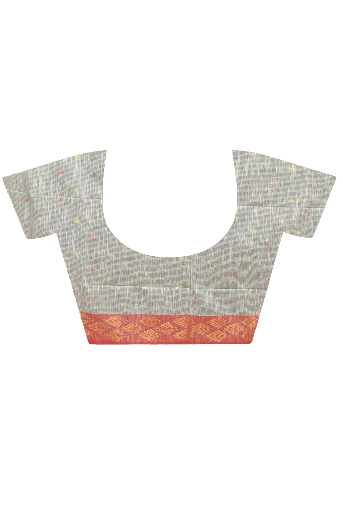 DipDiya Pure Cotton White Red Borma Heritage of Bengali Handloom Sarees