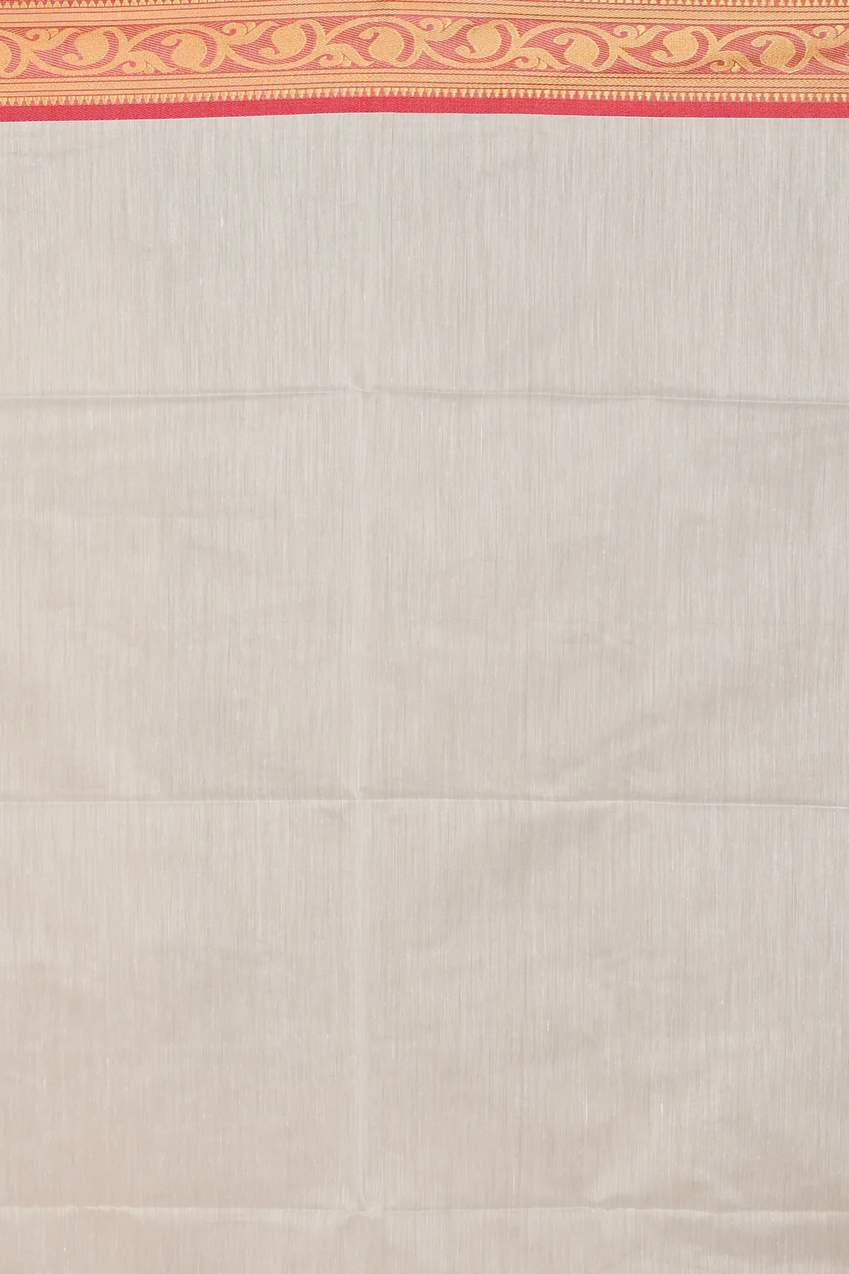 DipDiya Pure Cotton White Red Nova Crafted in Bengal Handloom Sarees