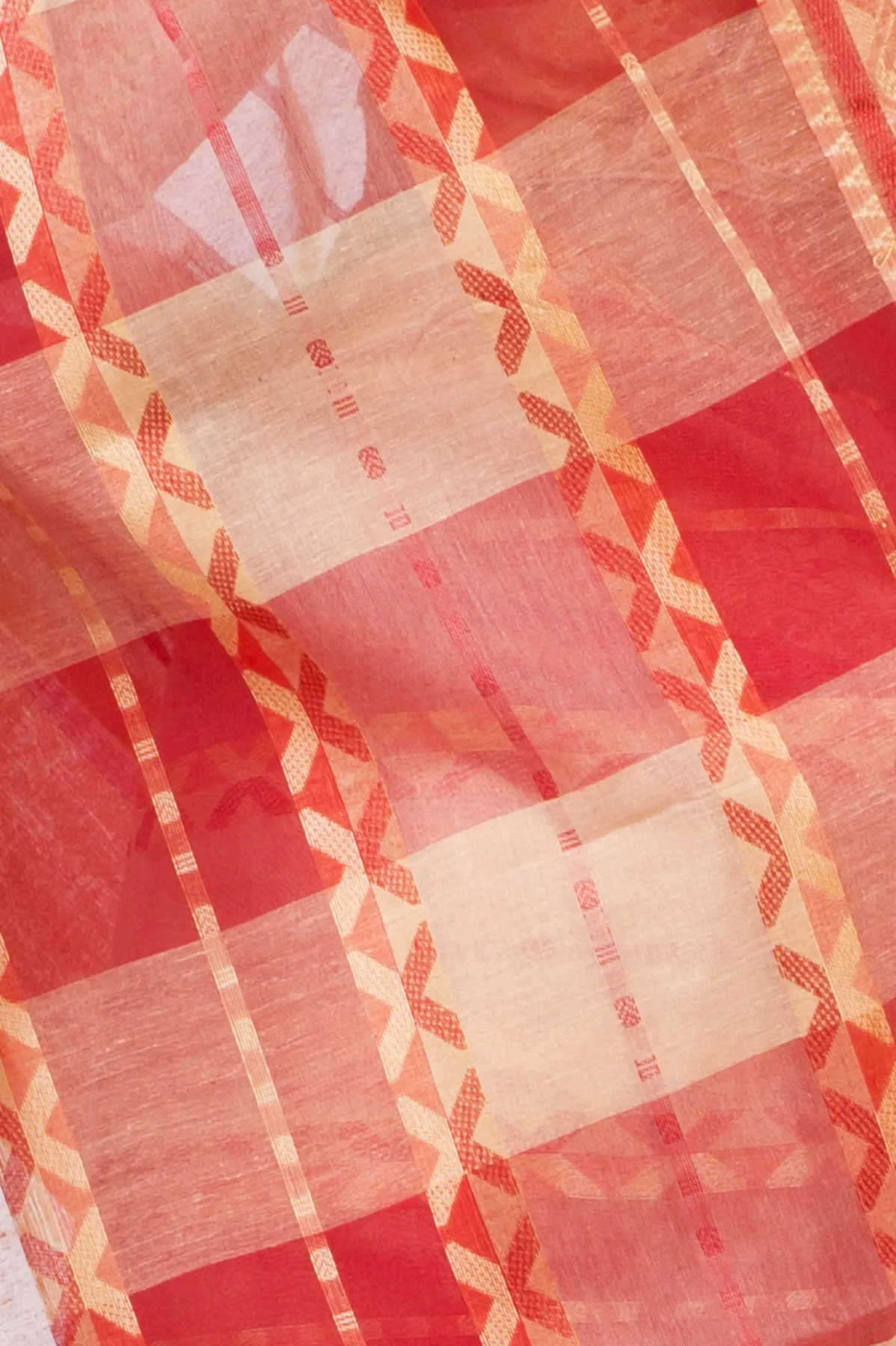 DipDiya Pure Cotton White SonaJhuri Desiging Grace of Bengal Tant Sarees