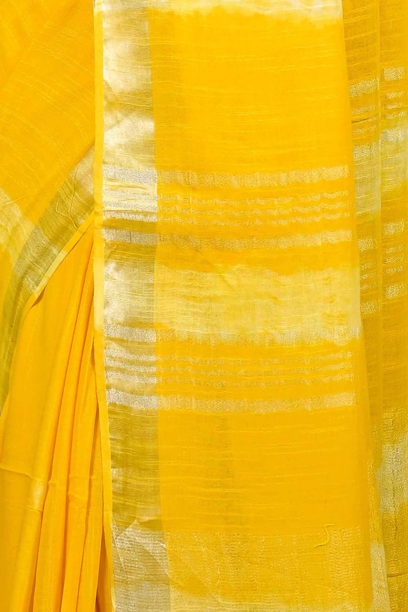 DipDiya Pure Cotton Yellow Finui Stories of Bengal Handloom Sarees