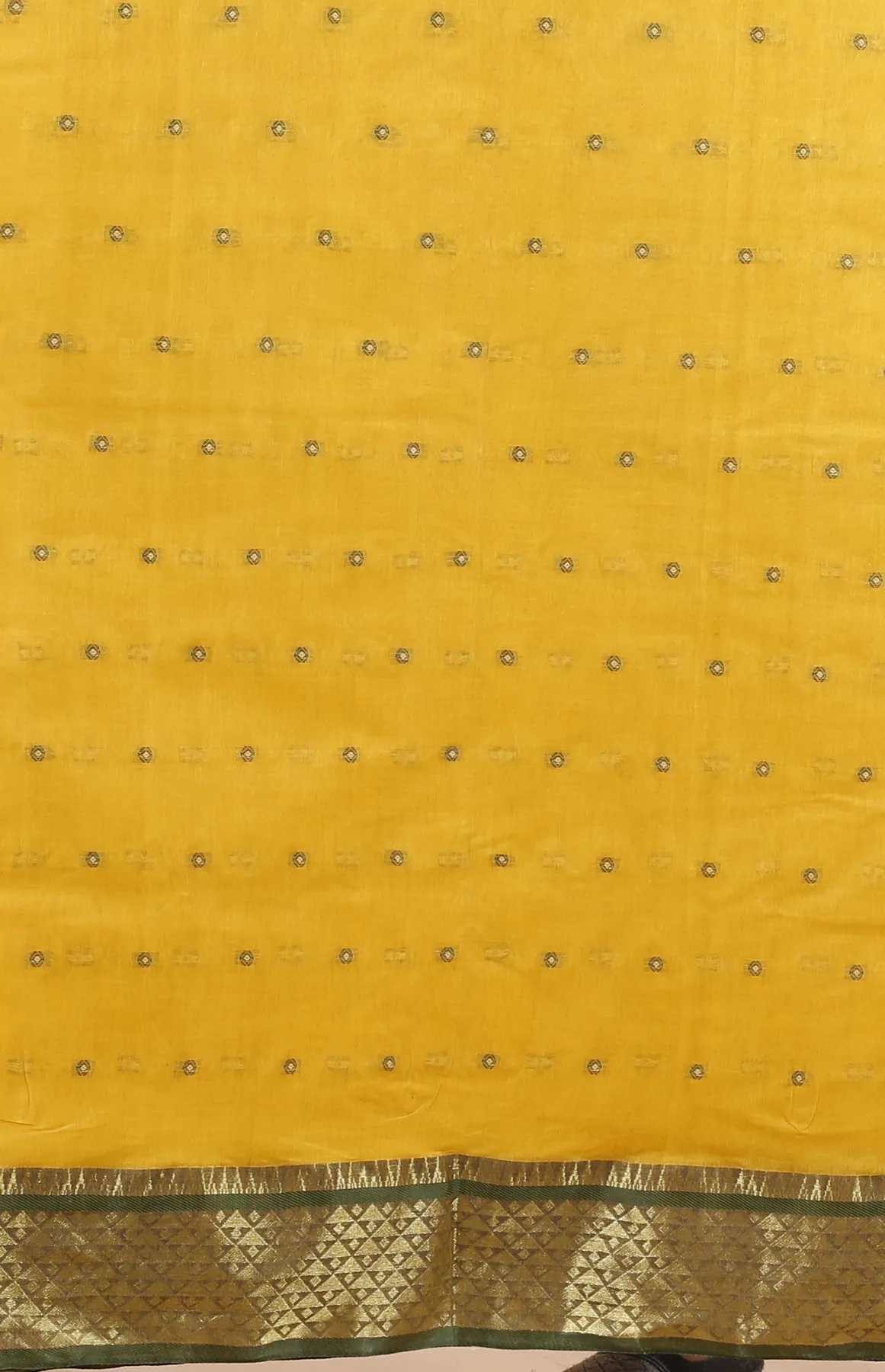 DipDiya Pure Cotton Yellow Peral Effortless Tradition Tant Sarees